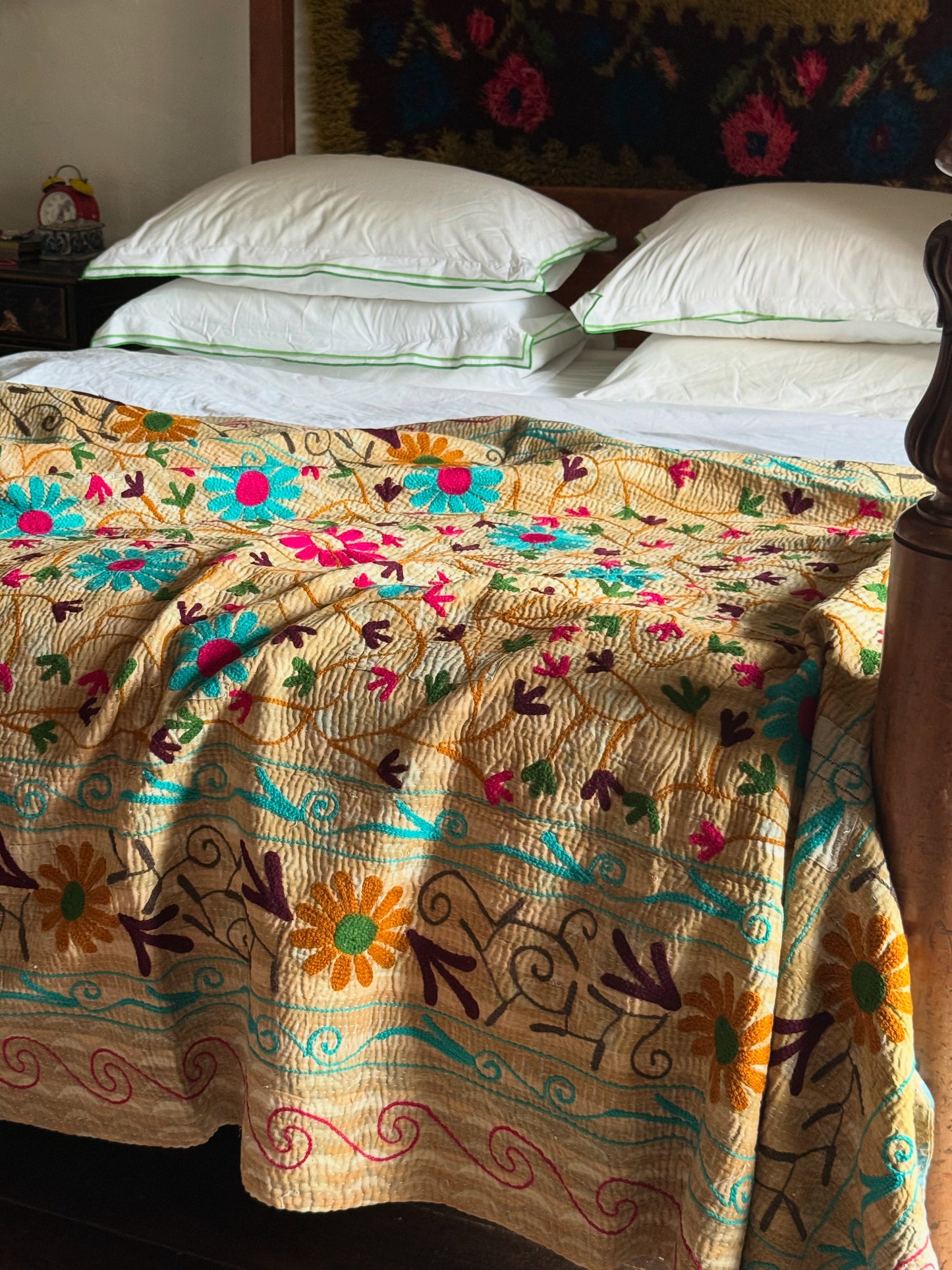 SUZANI Kantha Quilt ~ Alice