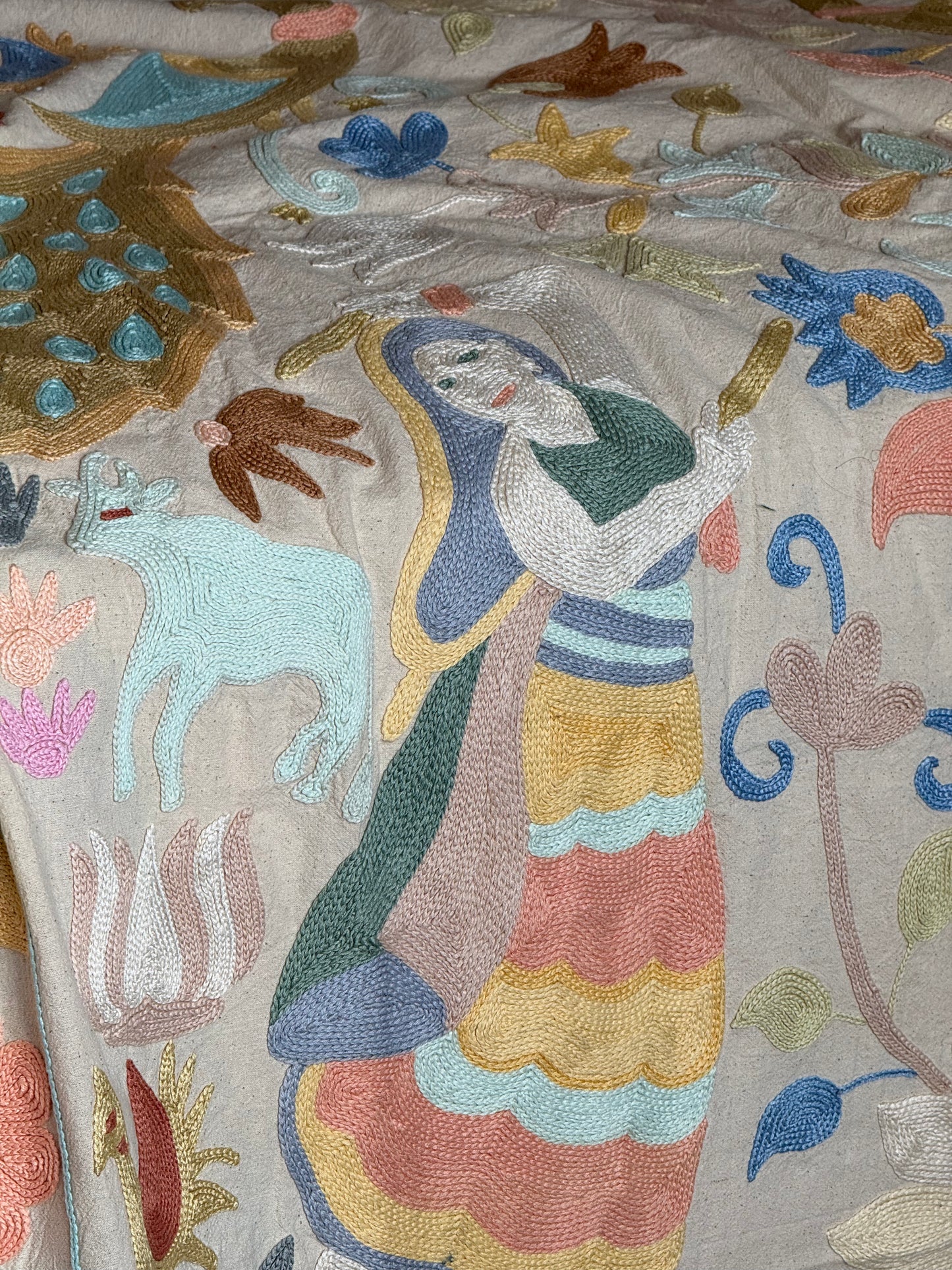Folk SUZANI ~ Heirloom Pastels