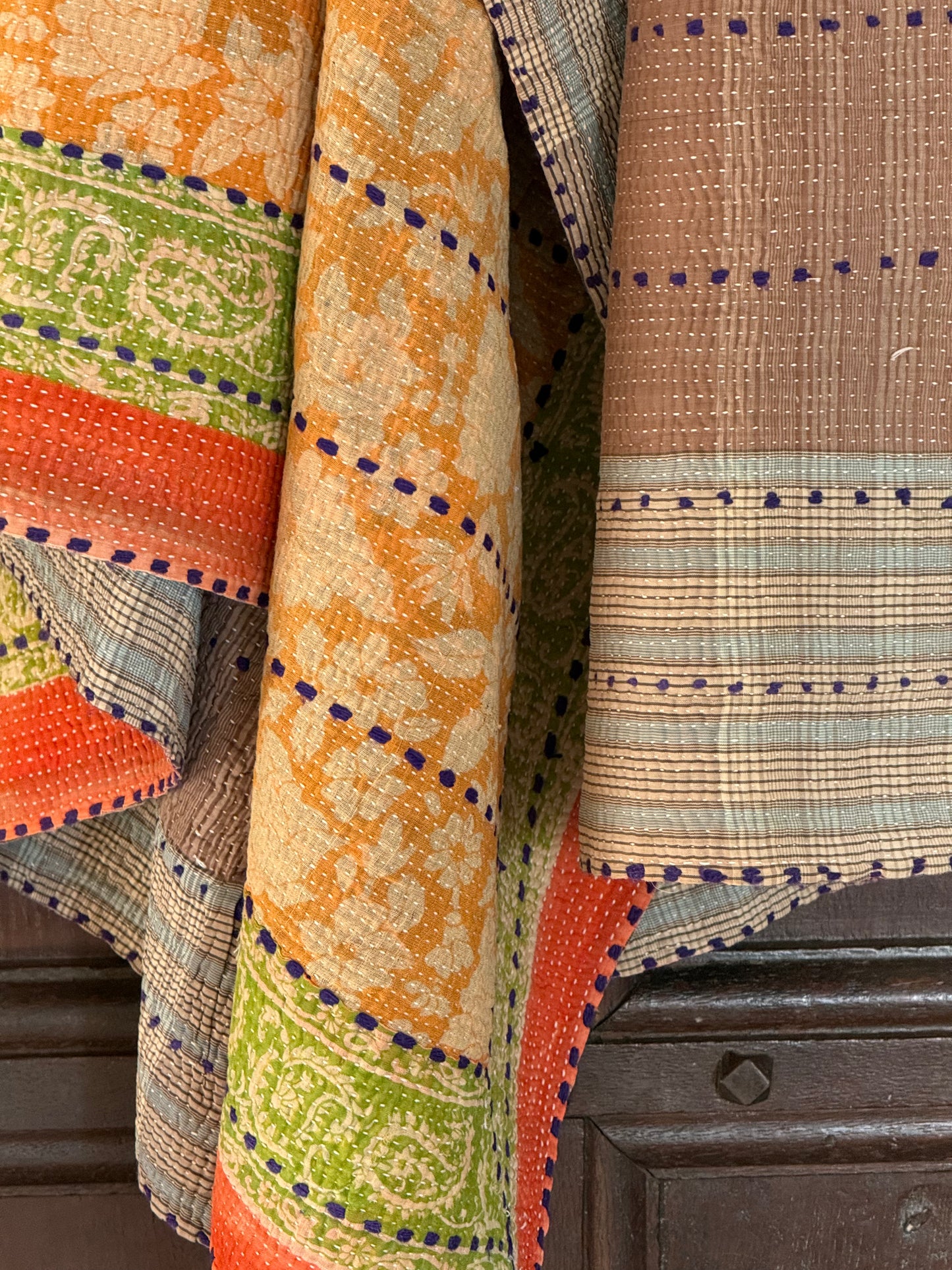 Kantha Quilt ~ Savanna