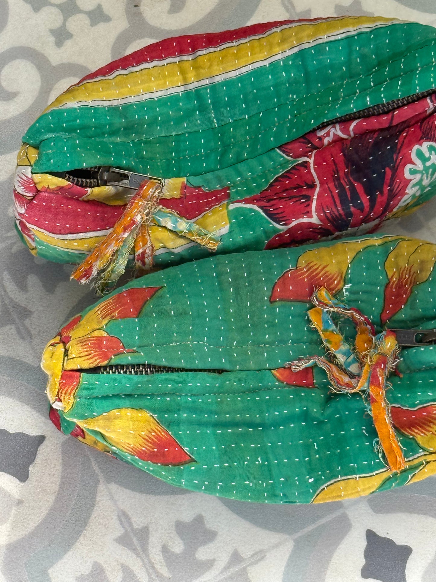 Beauty Bags Kantha ~ Emerald