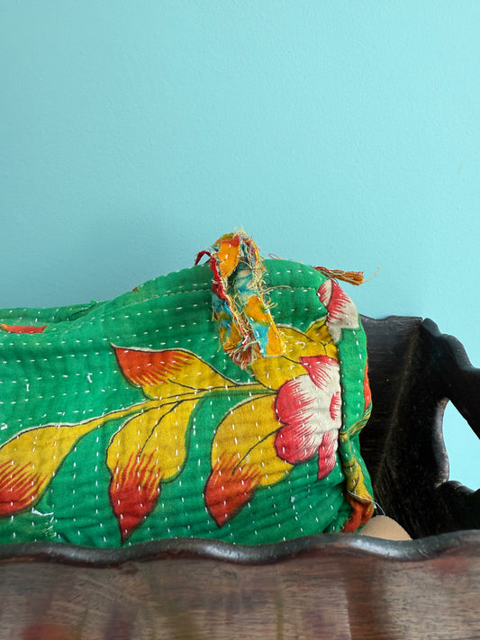 Beauty Bags Kantha ~ Emerald