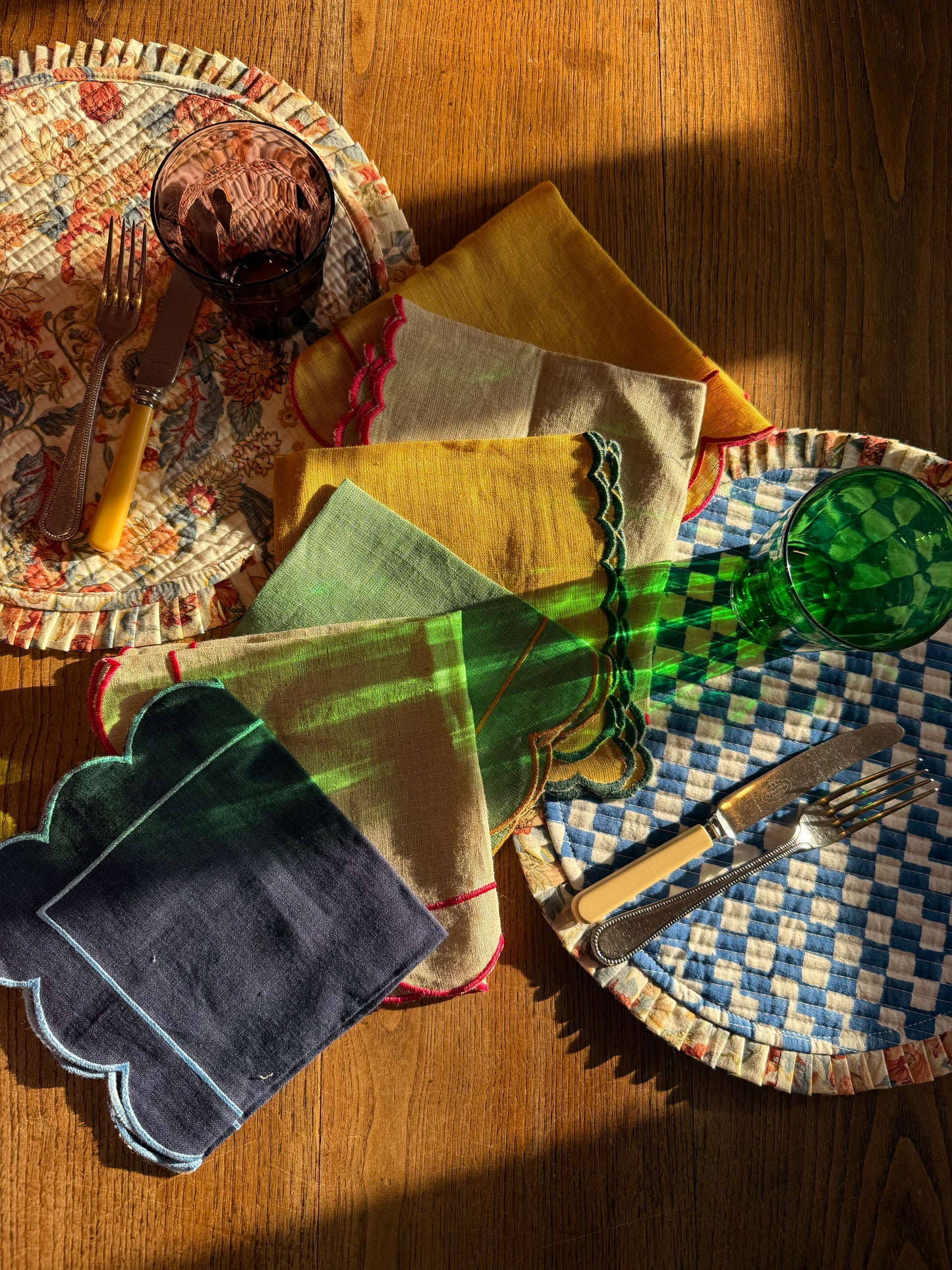 Table Linen ~ Quilted Reversible Table Mats