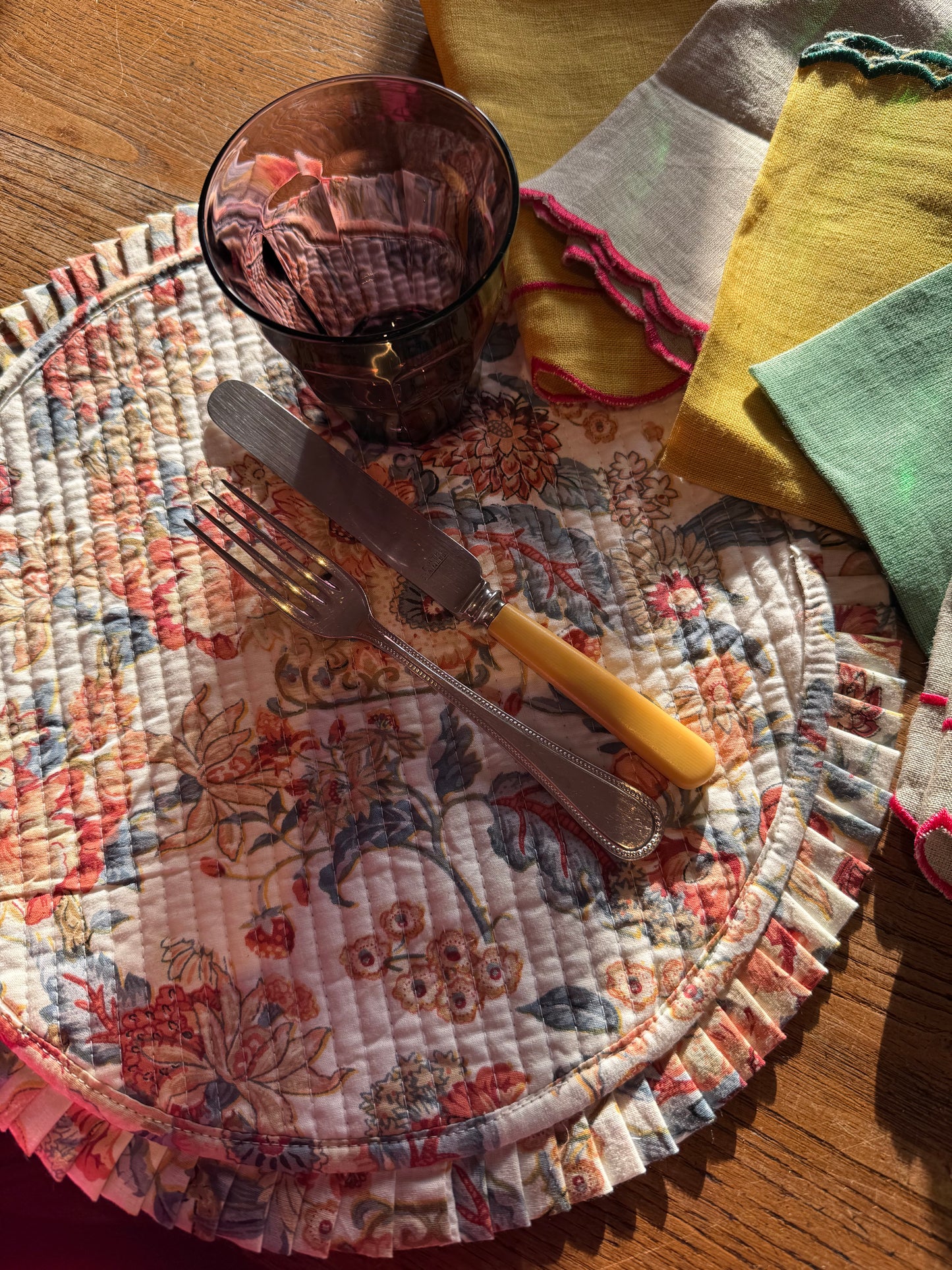 Table Linen ~ Quilted Reversible Table Mats