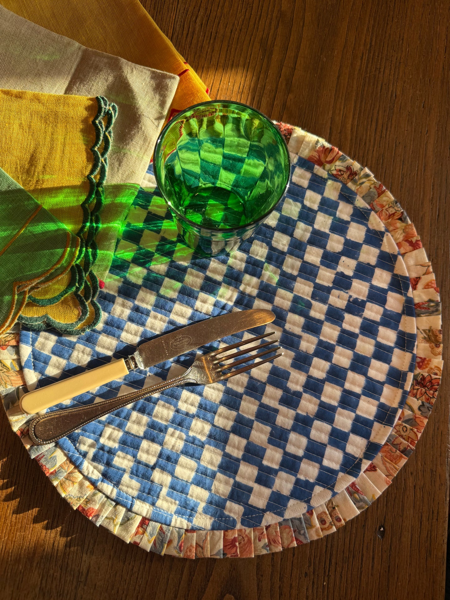 Table Linen ~ Quilted Reversible Table Mats