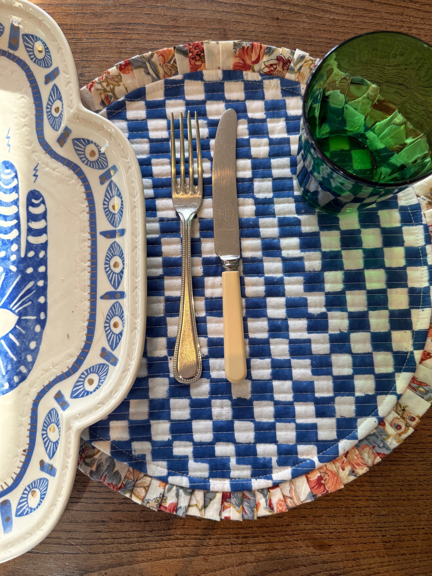 Table Linen ~ Quilted Reversible Table Mats