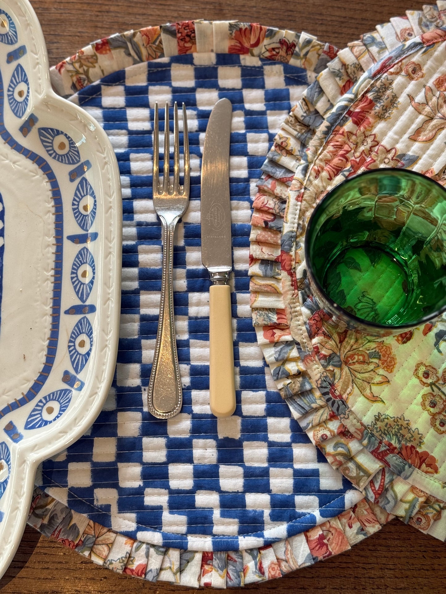 Table Linen ~ Quilted Reversible Table Mats