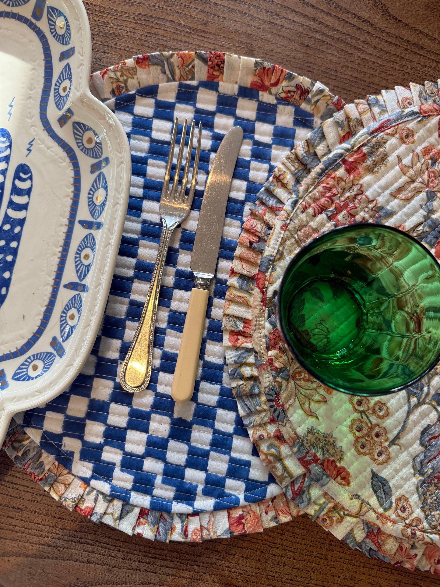 Table Linen ~ Quilted Reversible Table Mats