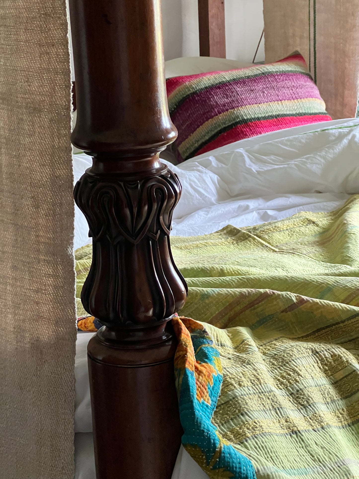 Kantha Quilt ~ Marigold