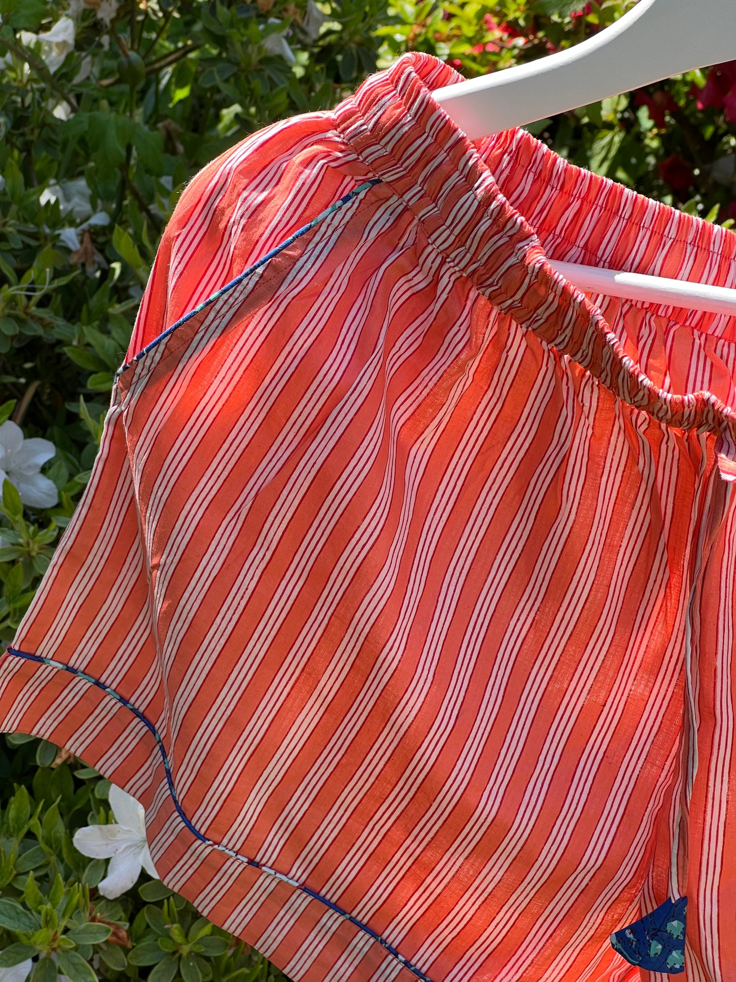 Pyjama Shortie Set ~ Bella ~ Peachy Tangerine