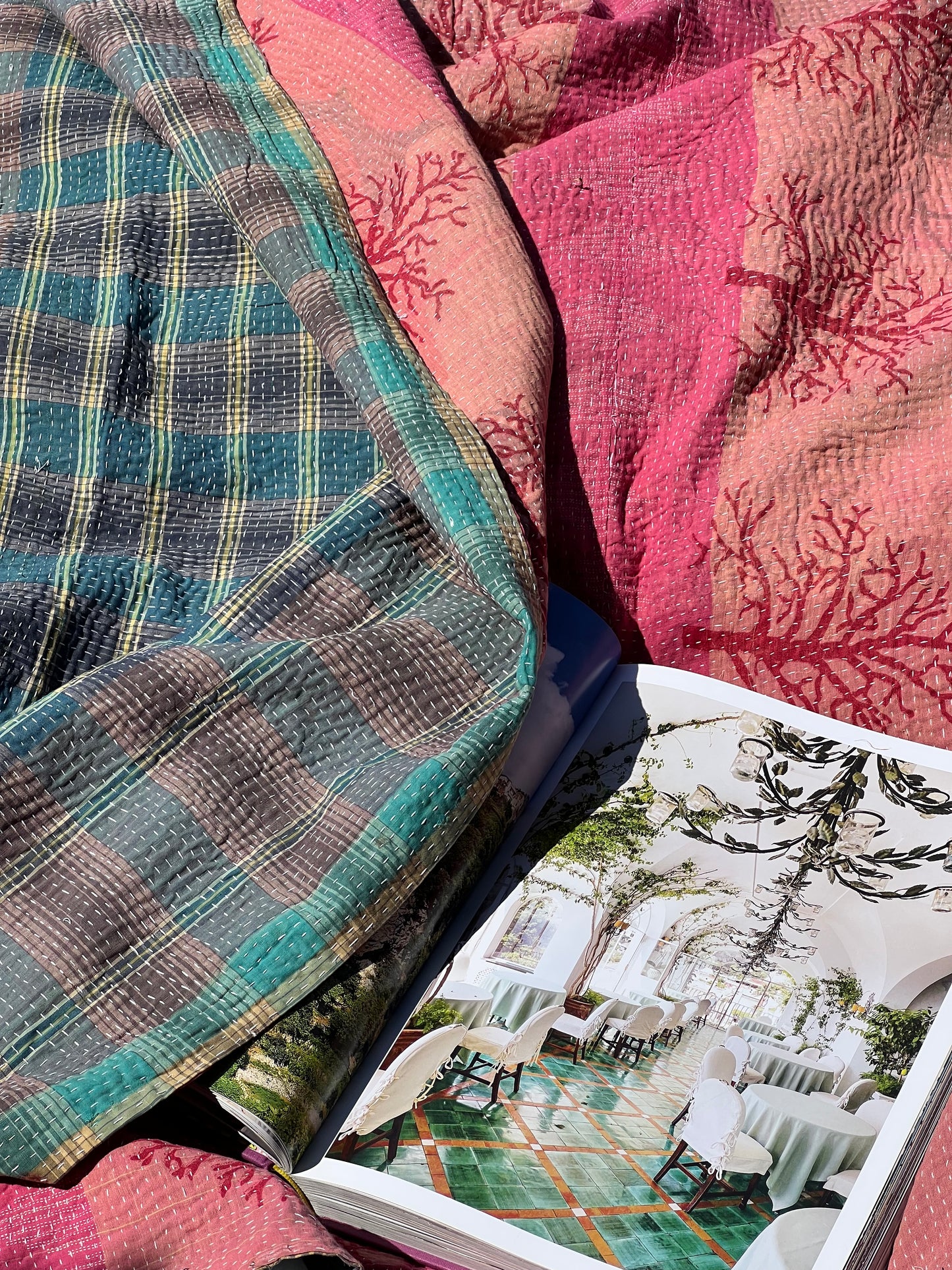 Kantha Quilt ~ Sakura