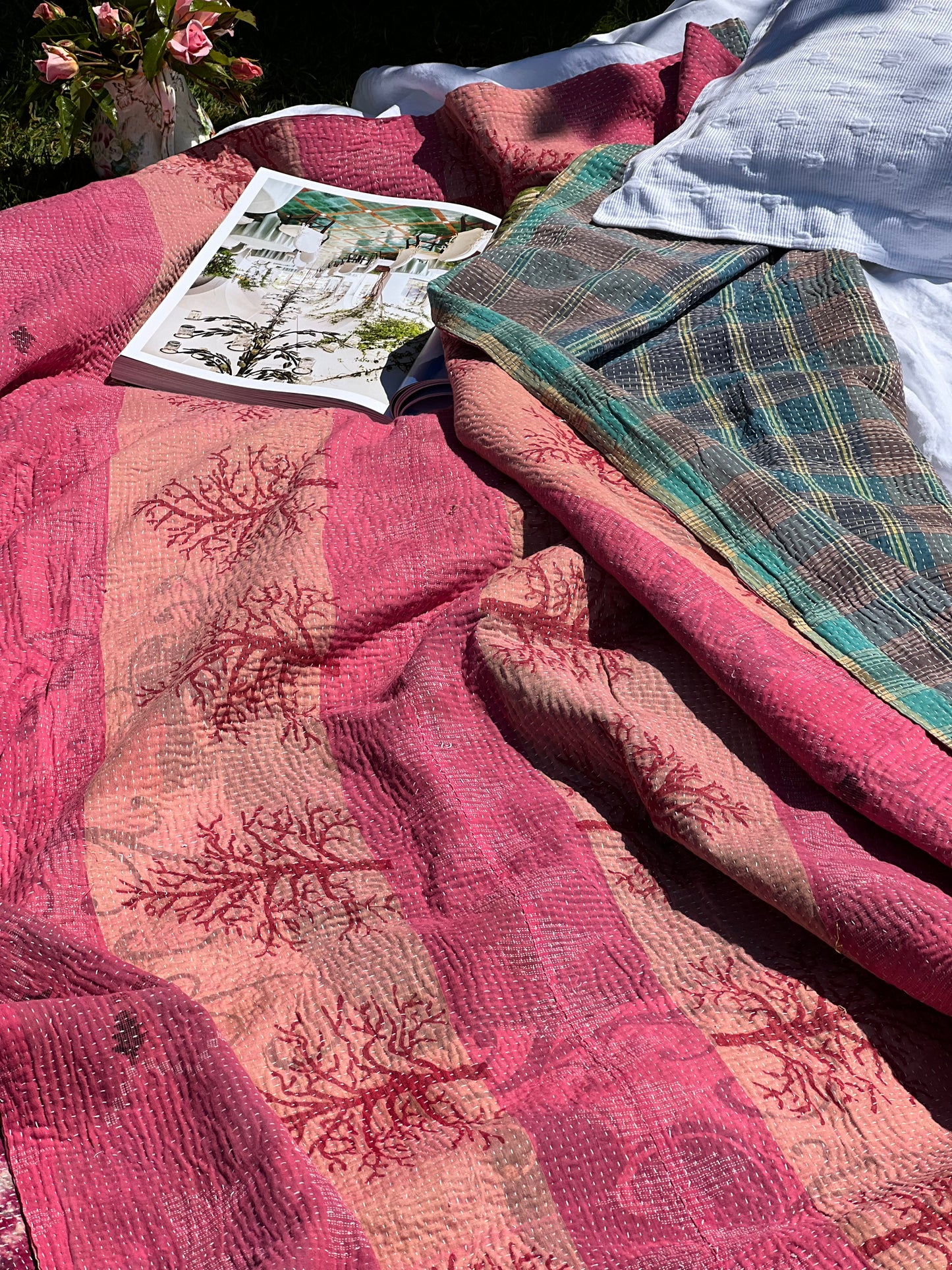 Kantha Quilt ~ Sakura