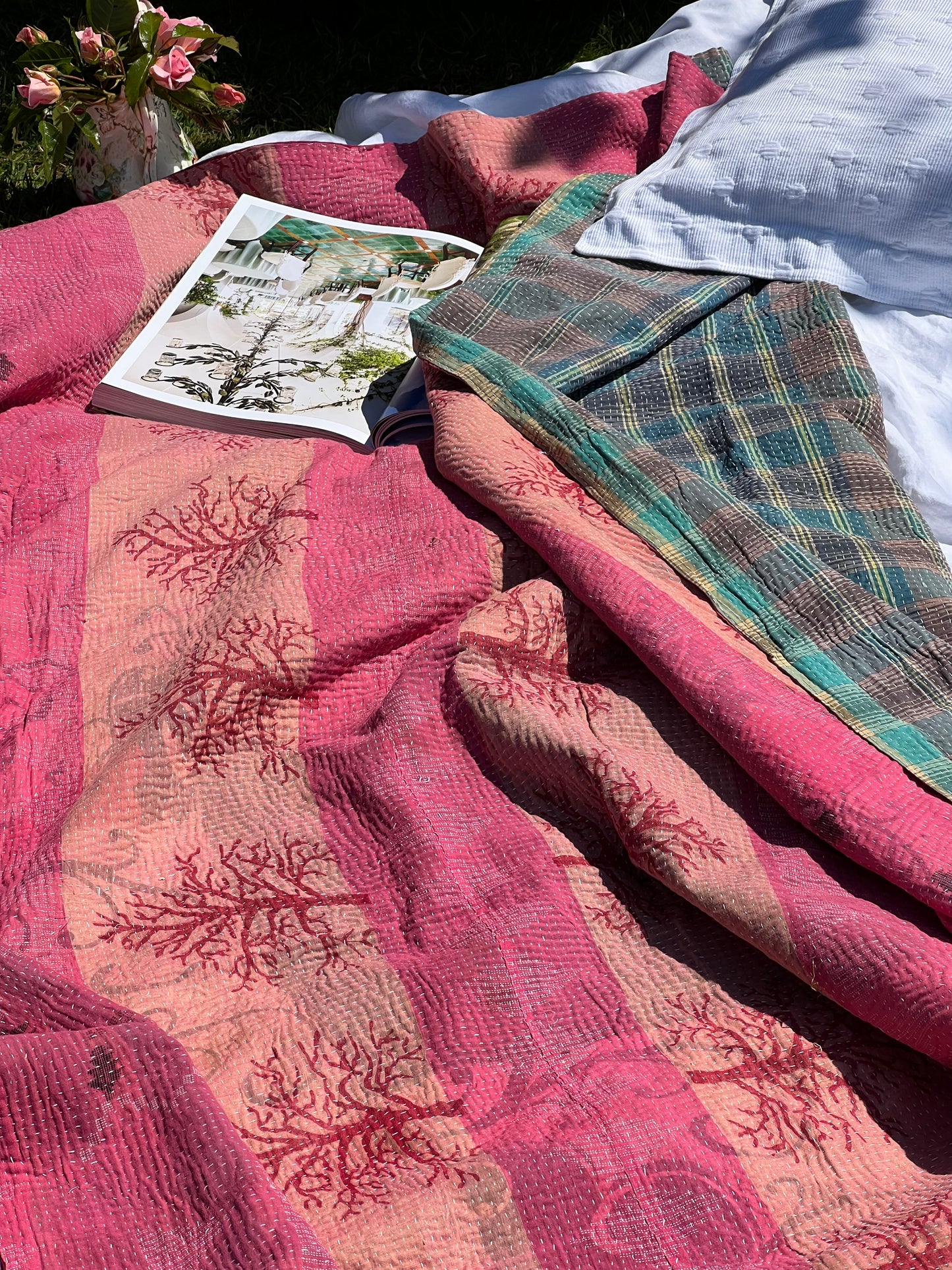 Kantha Quilt ~ Sakura