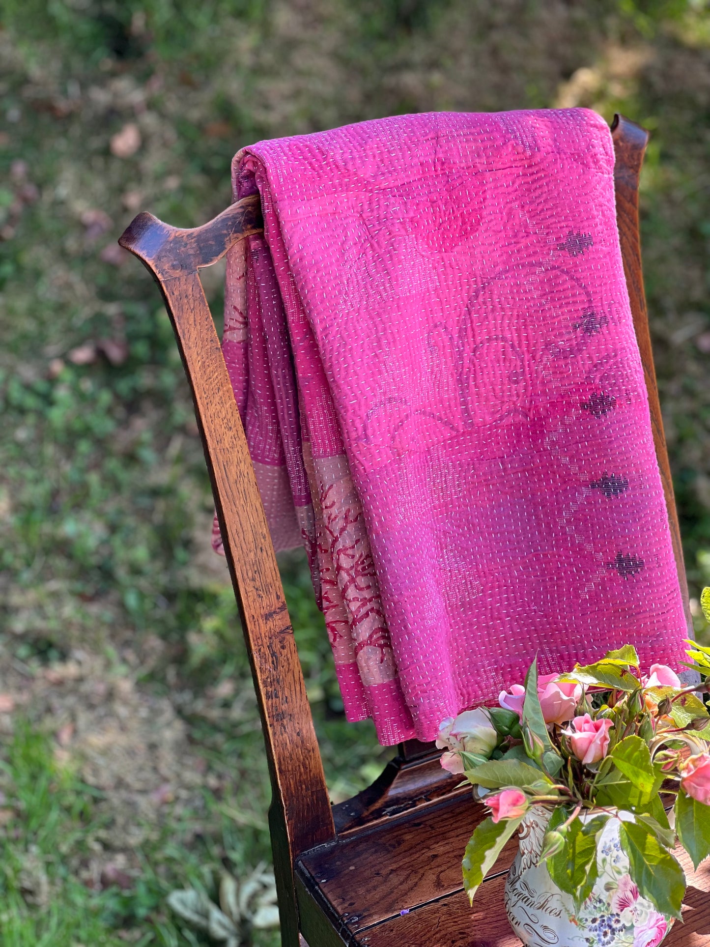 Kantha Quilt ~ Sakura