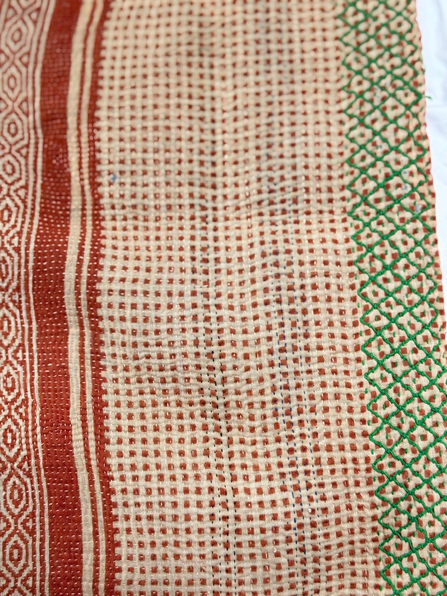 Kantha Quilt ~ Ruby Lavender