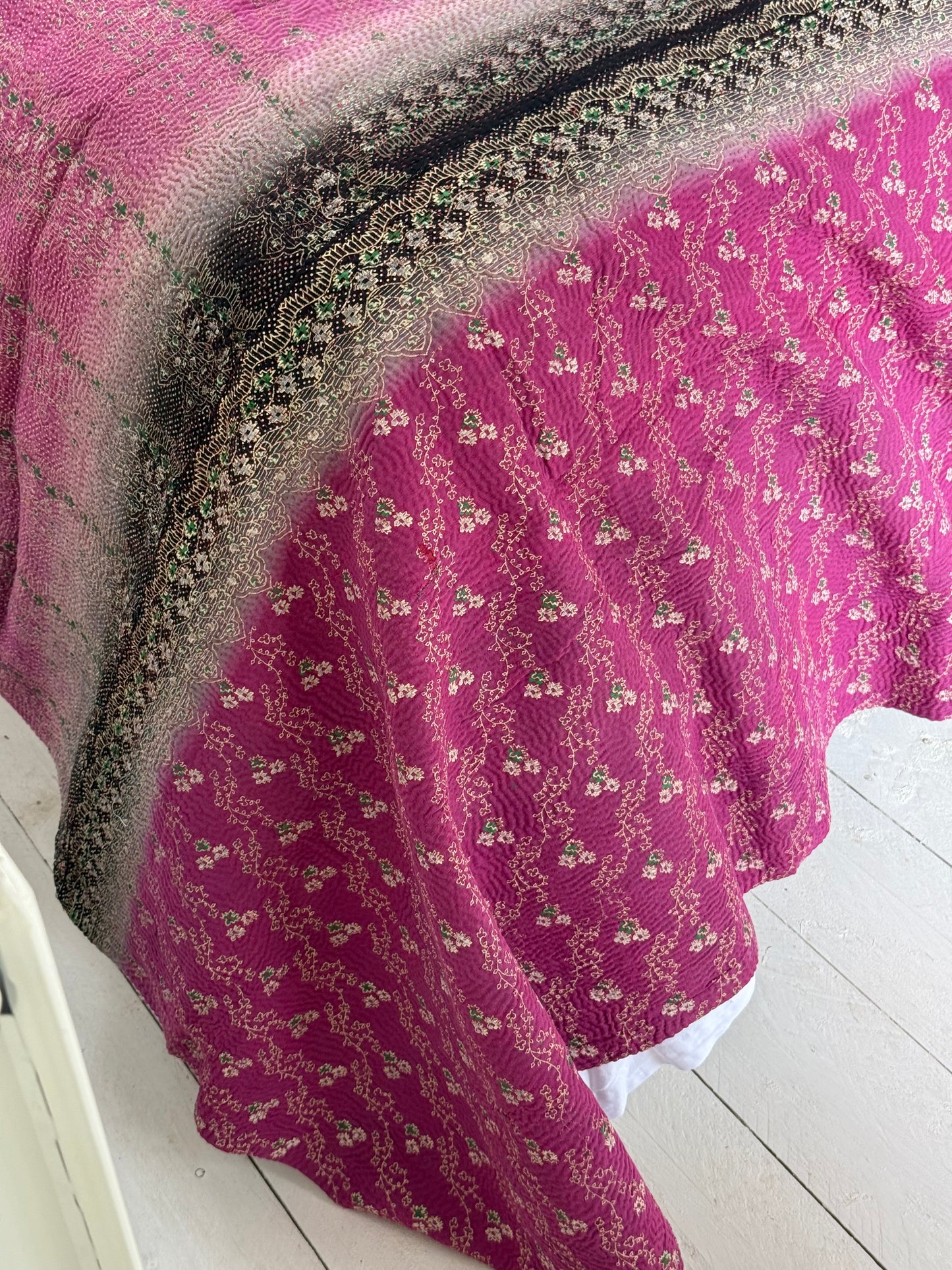 Kantha Quilt ~ Loveday