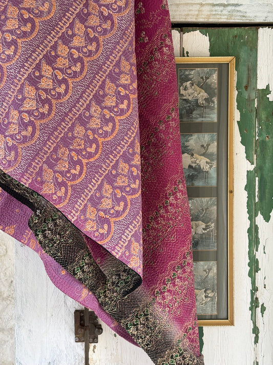 Kantha Quilt ~ Loveday