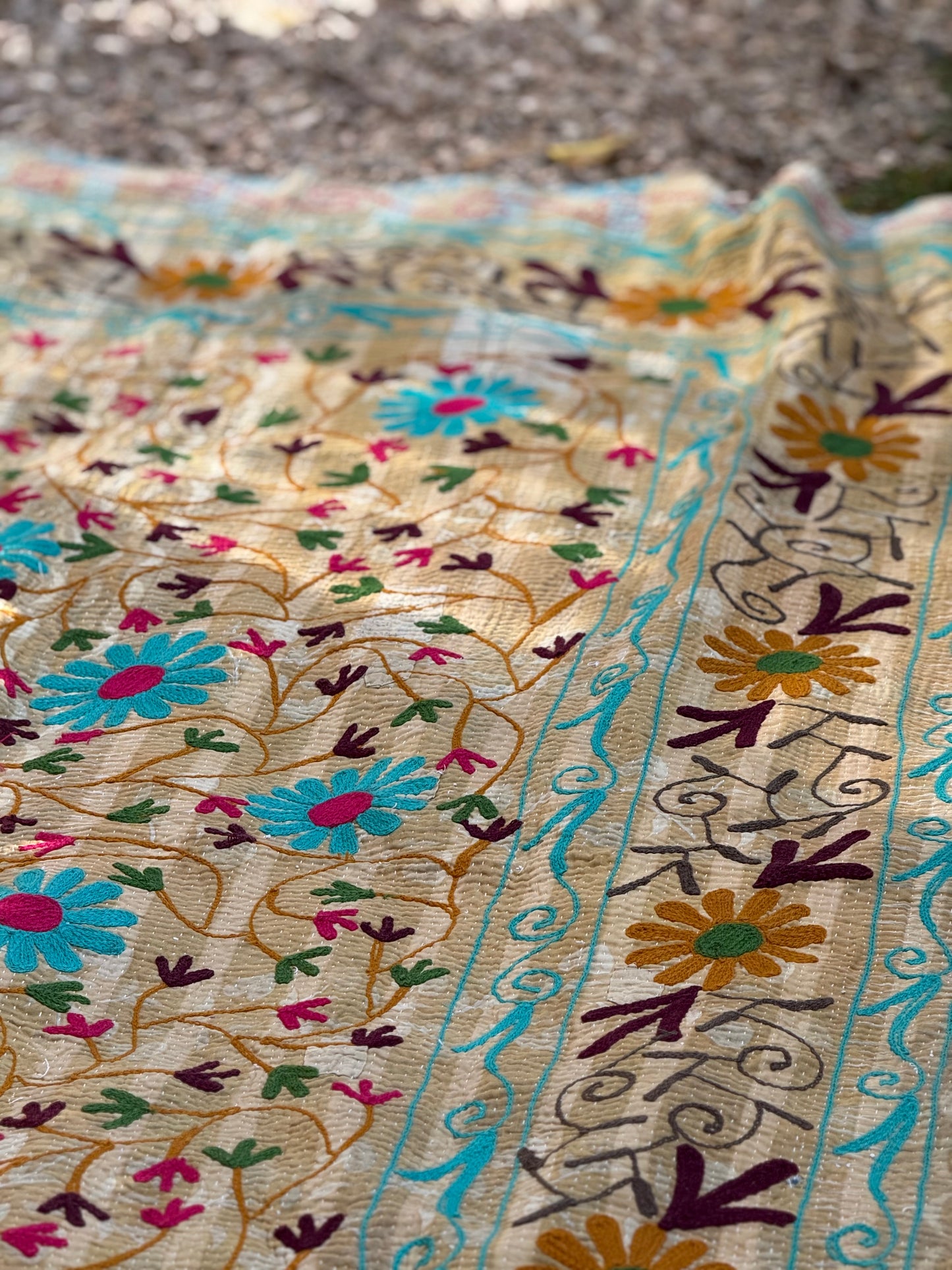 SUZANI Kantha Quilt ~ Alice