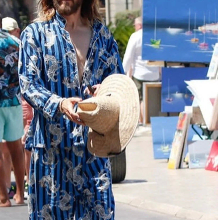 PYJAMAS ~ Tiger Tiger ~ Cobalt Cool