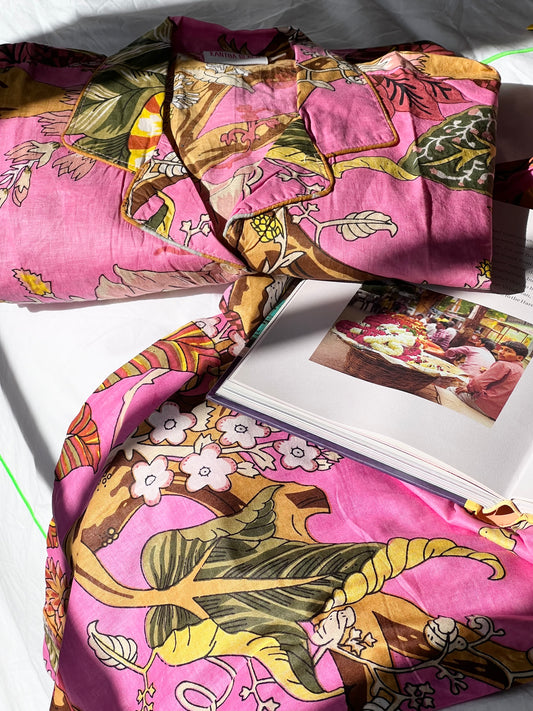 Pyjamas ~ Full Set ~ Summer  Blooms  ~ Pink