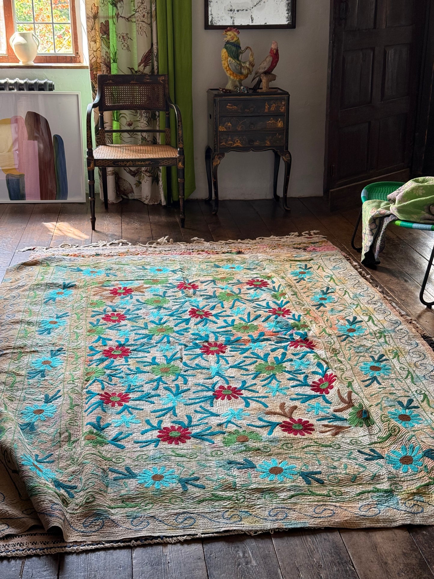 SUZANI Kantha Quilt ~ Delilah