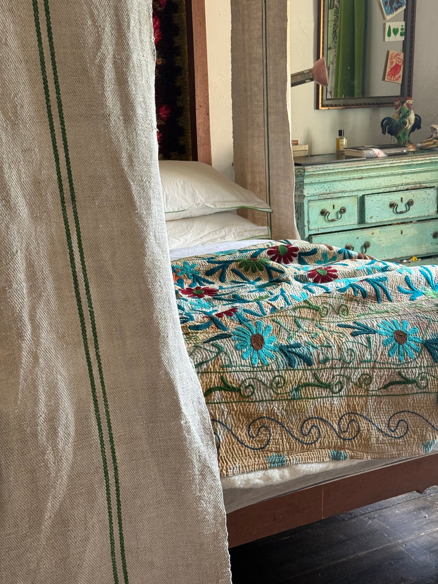 SUZANI Kantha Quilt ~ Delilah