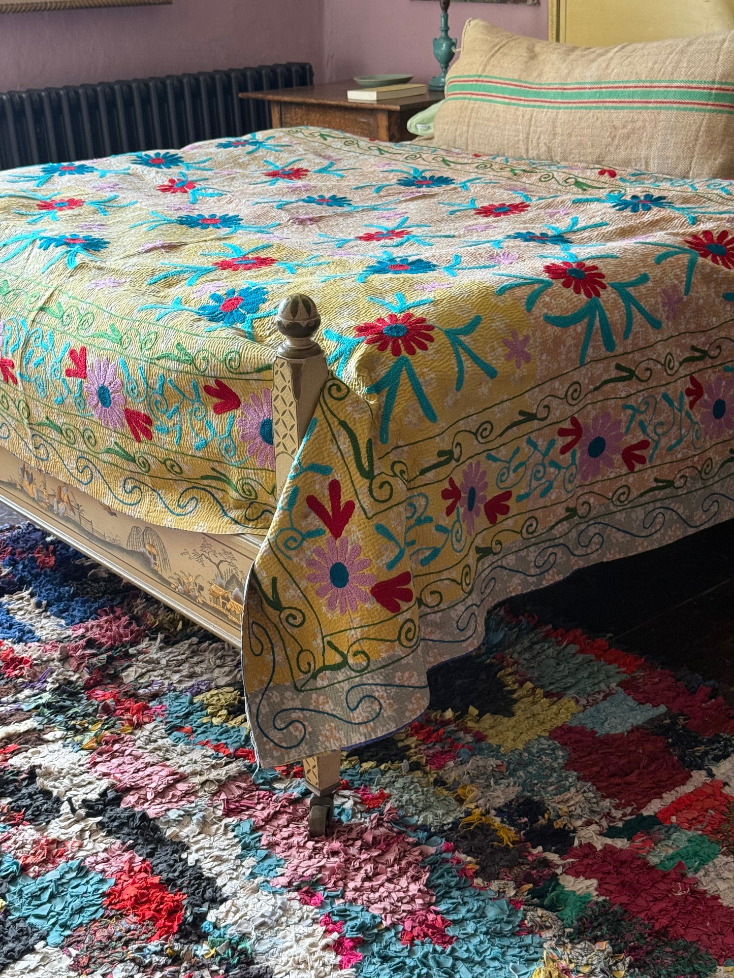 SUZANI Kantha Quilt ~ Agatha