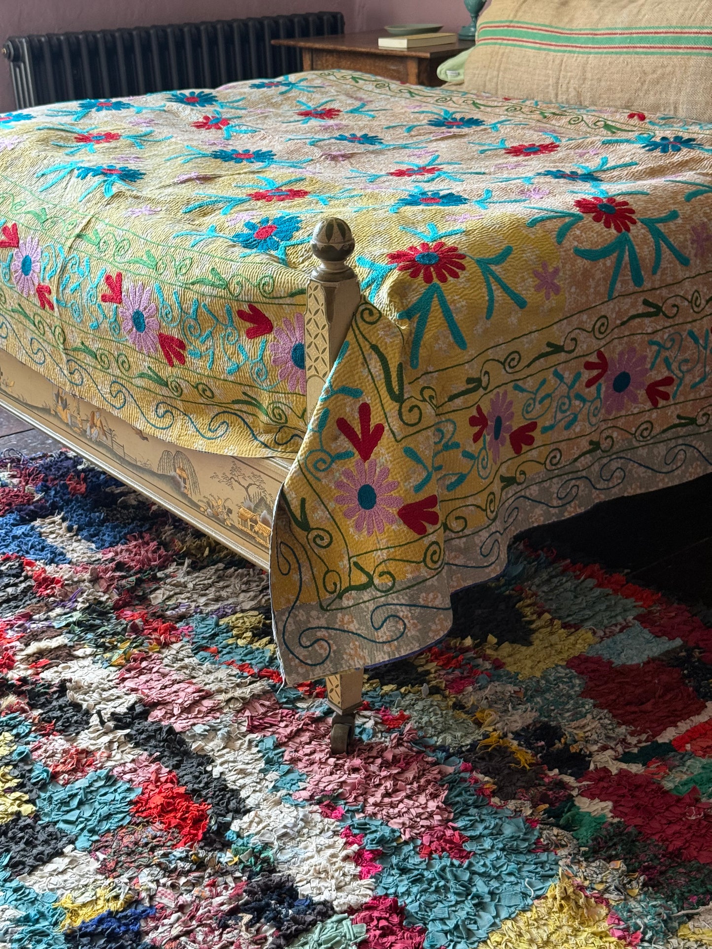 SUZANI Kantha Quilt ~ Agatha