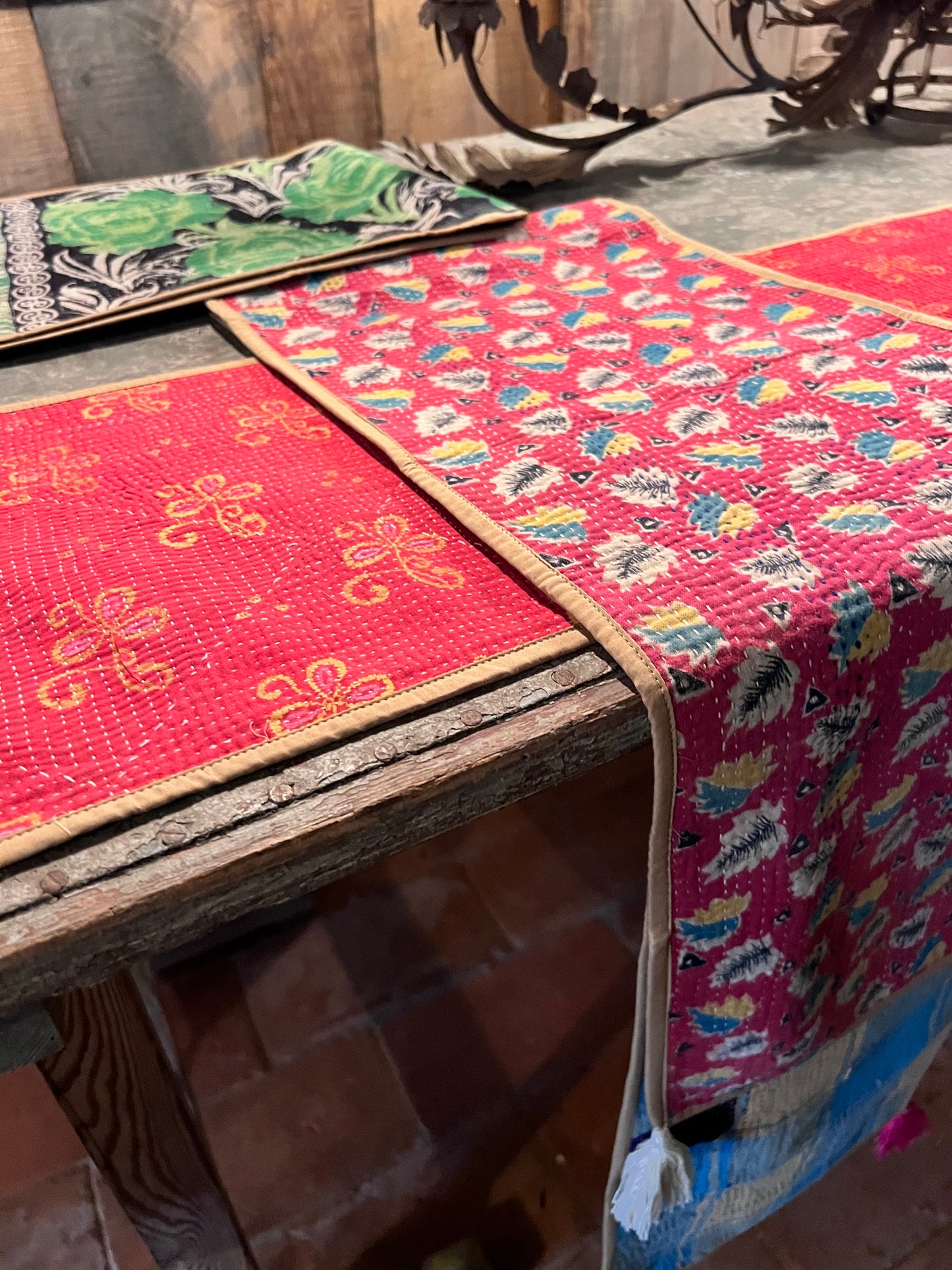 Table Linen ~ Vintage Kantha Table Runner