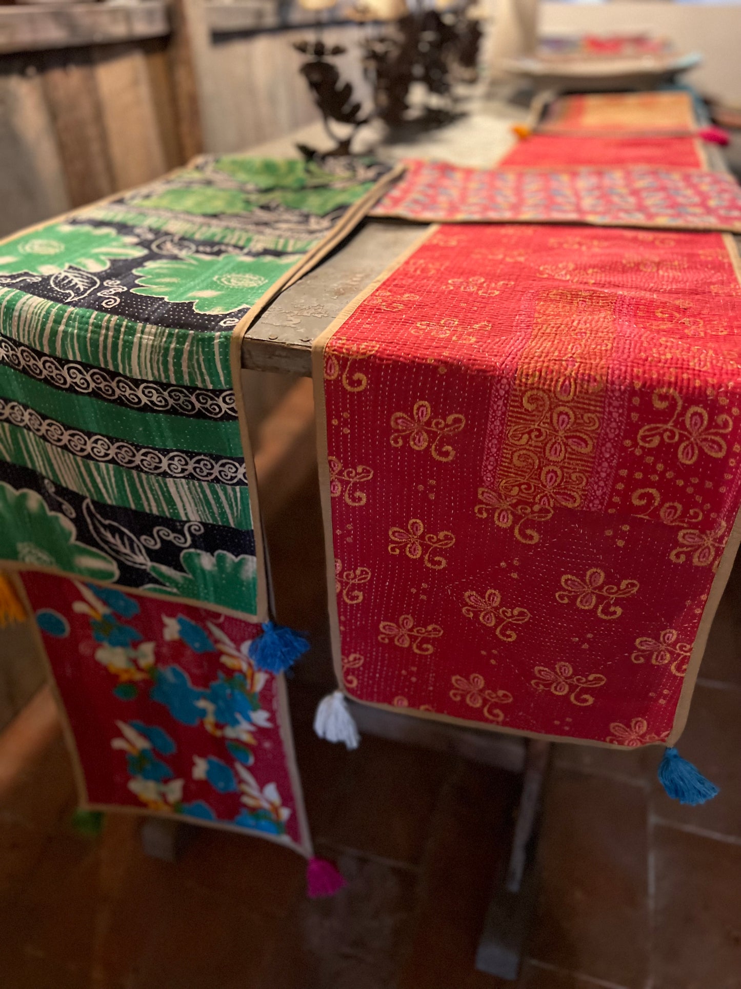 Table Linen ~ Vintage Kantha Table Runner