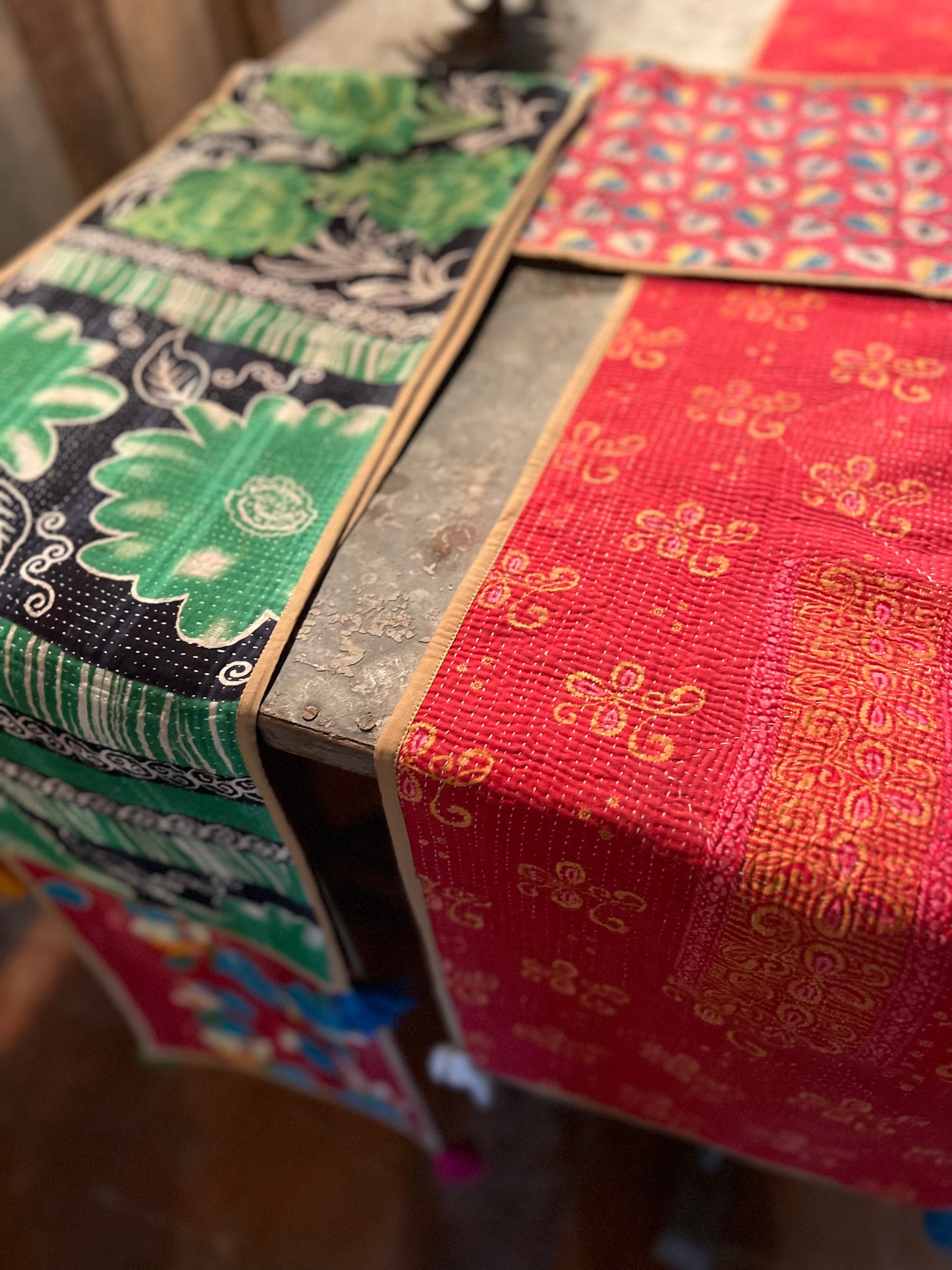 Table Linen ~ Vintage Kantha Table Runner