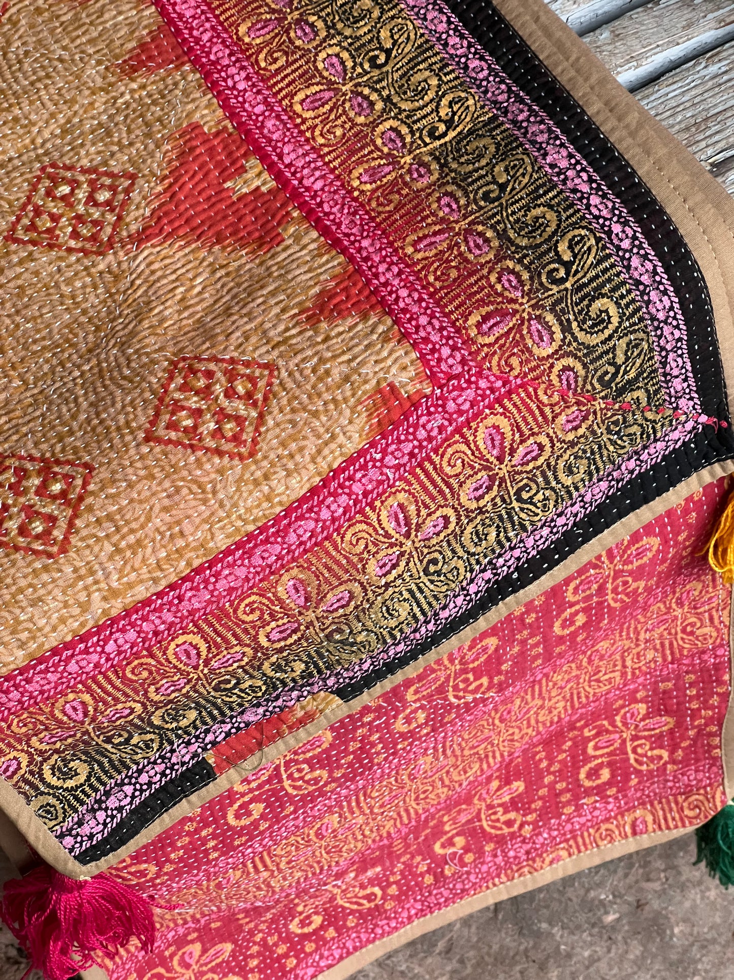 Table Linen ~ Vintage Kantha Table Runner