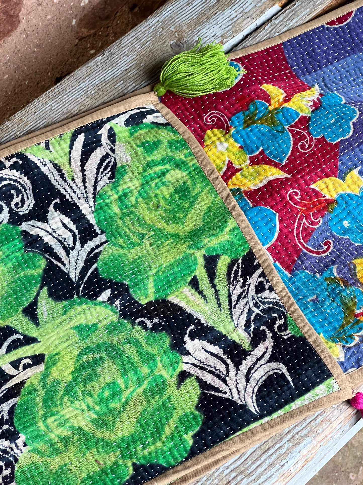 Table Linen ~ Vintage Kantha Table Runner