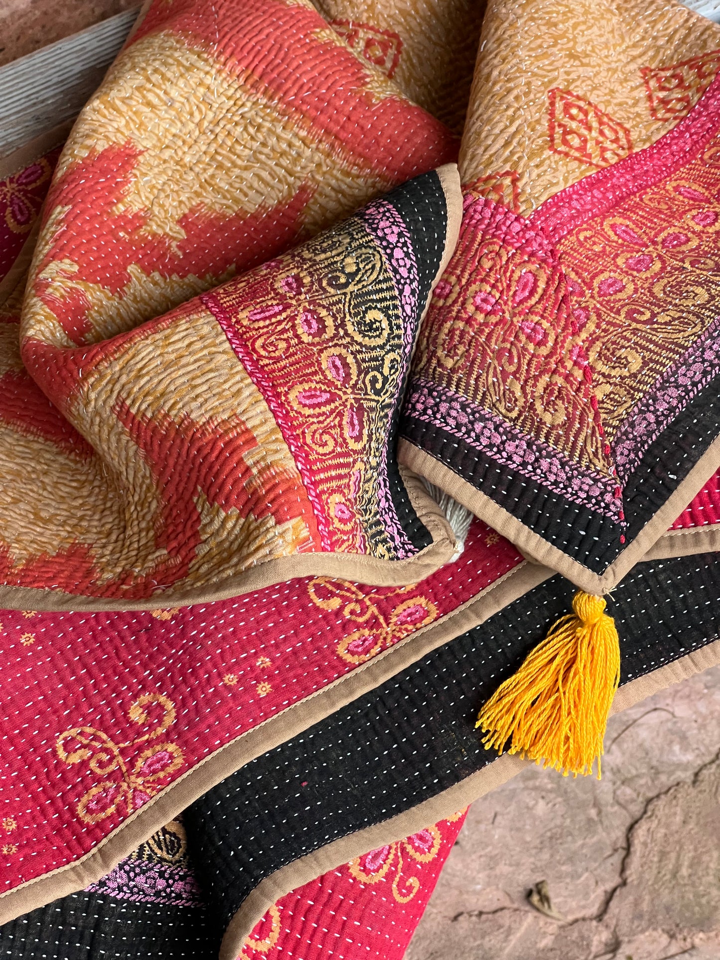 Table Linen ~ Vintage Kantha Table Runner