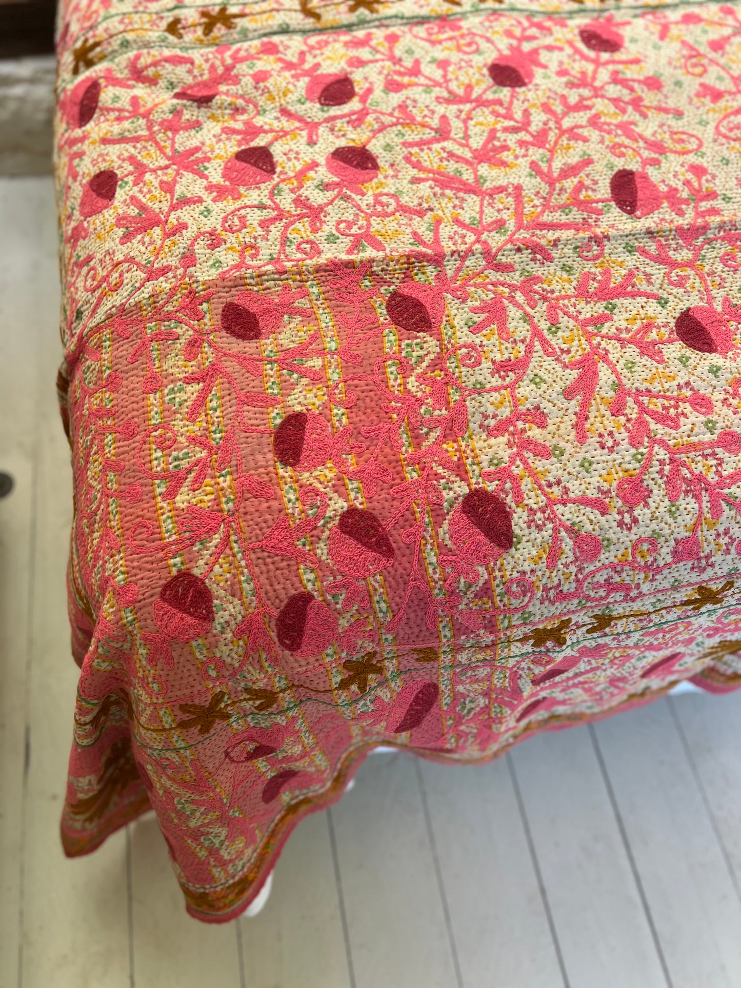SUZANI Kantha Quilt ~ Posey