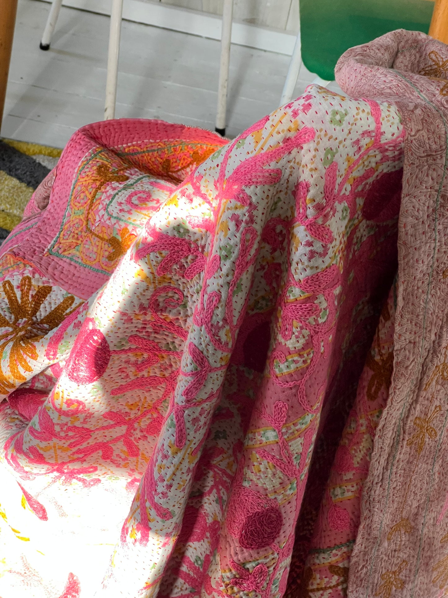 SUZANI Kantha Quilt ~ Posey