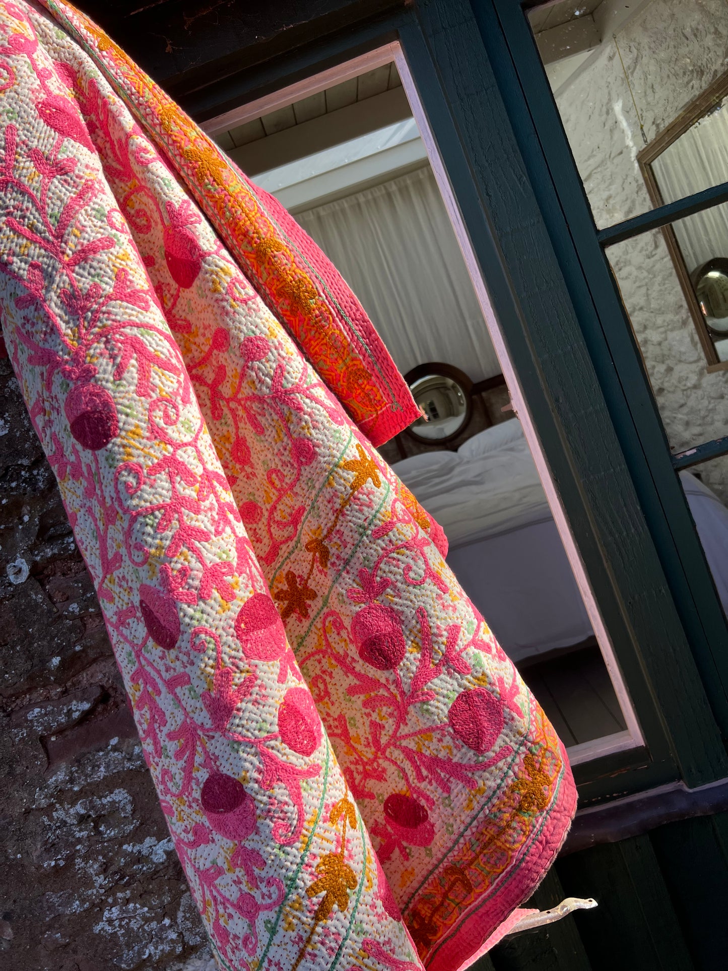 SUZANI Kantha Quilt ~ Posey