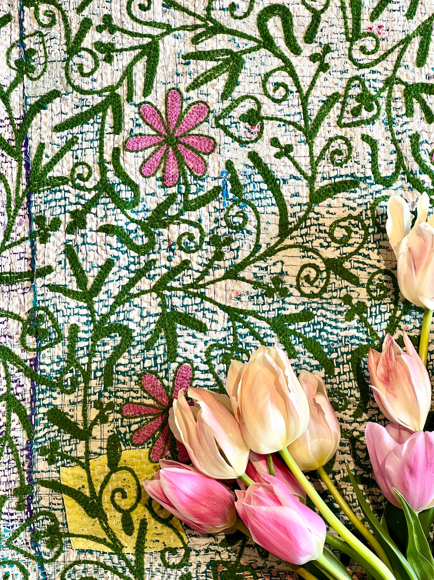 SUZANI Kantha Quilt ~ Veronica