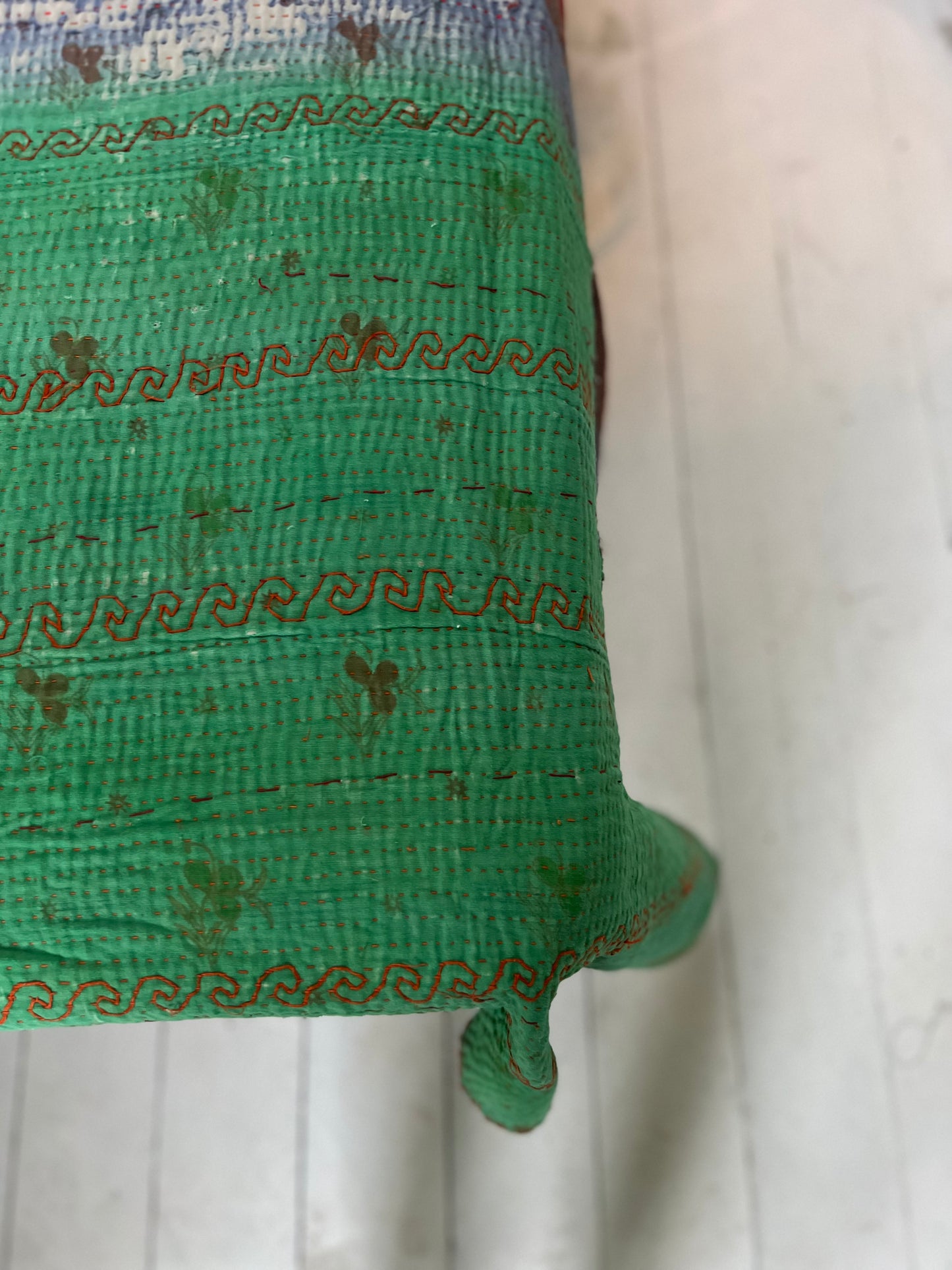 Kantha Quilt ~ Daffodil