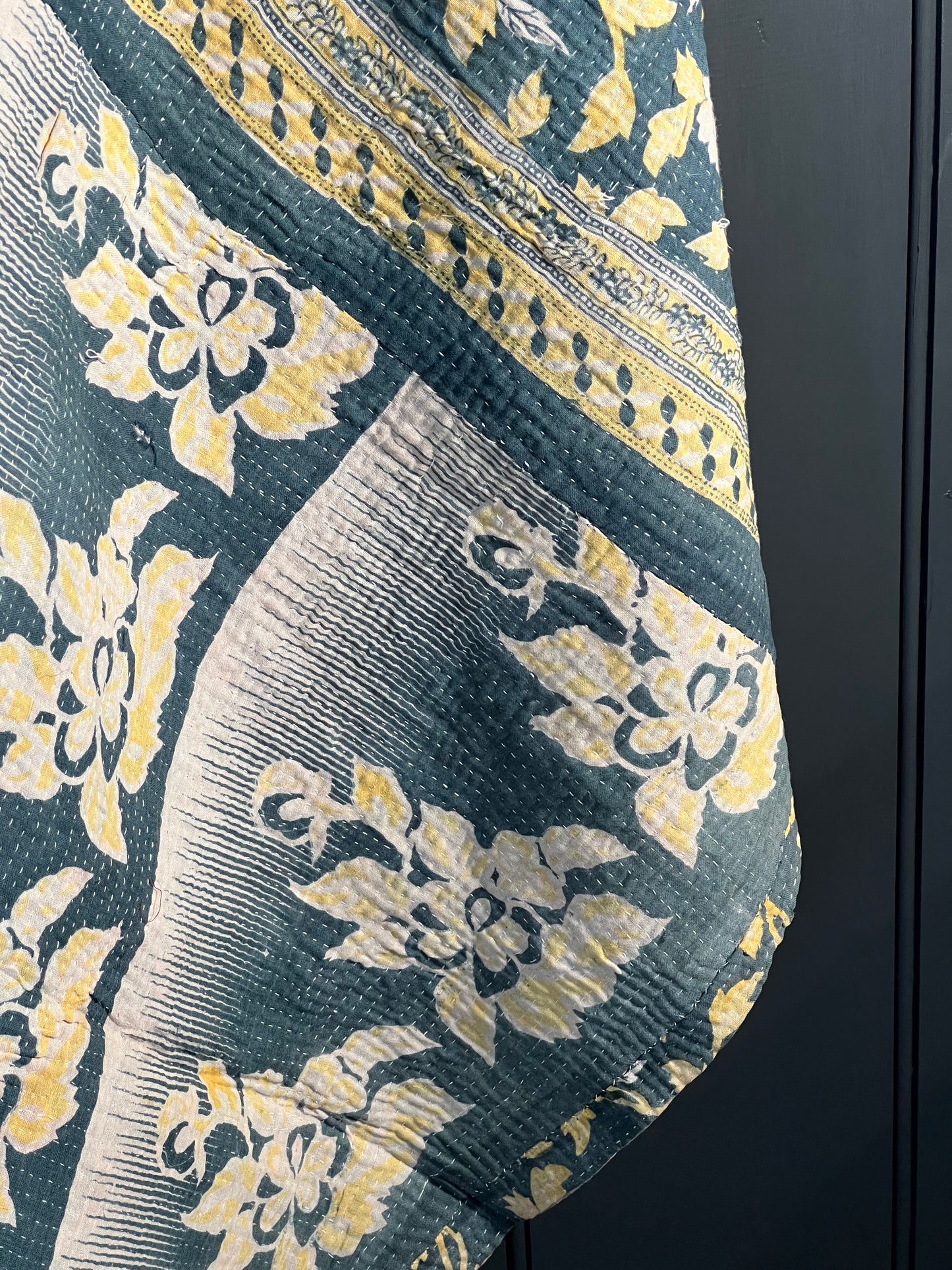 Kantha Quilt ~ Old Rose