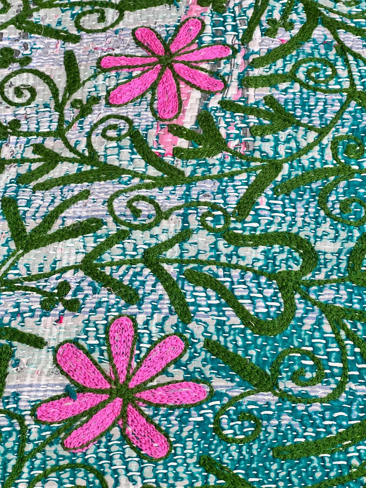 SUZANI Kantha Quilt ~ Veronica