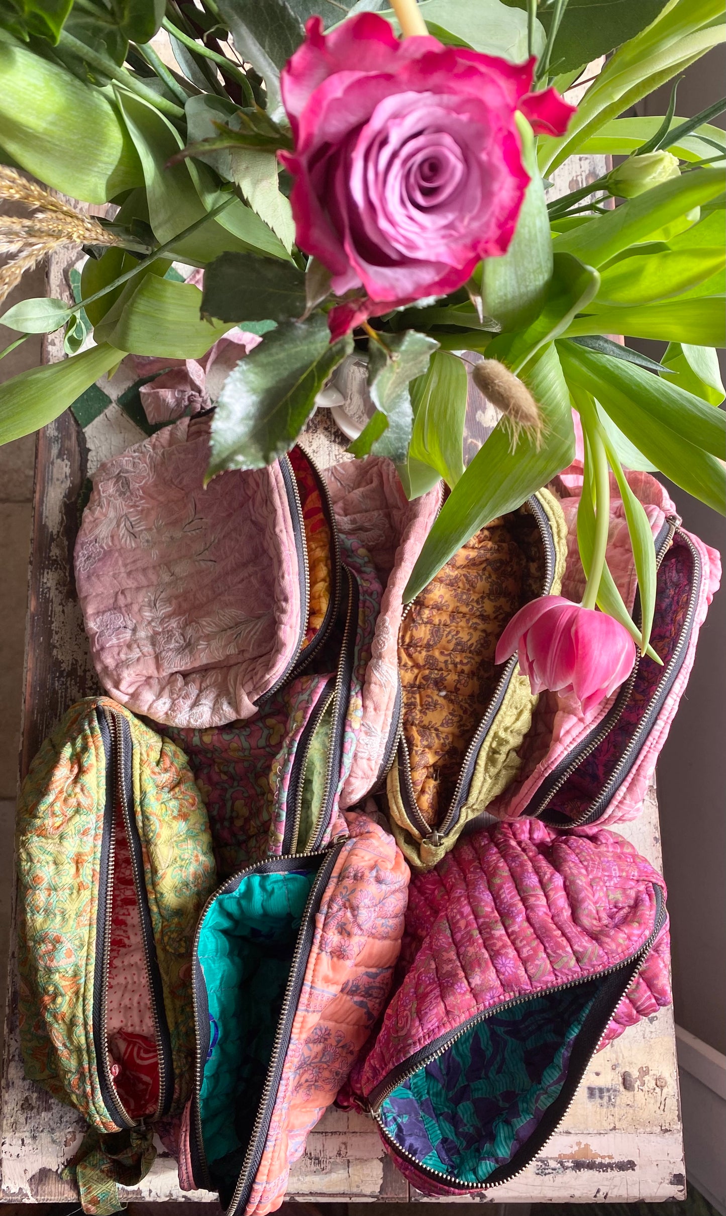 Silkie Sari Make Up Bags 💫small