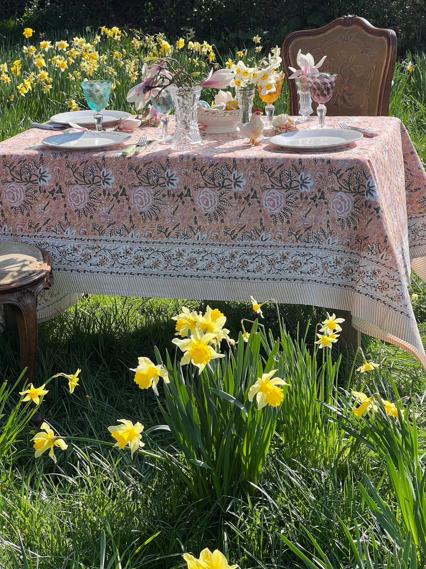 Delilah Table Linen ~ Calamine
