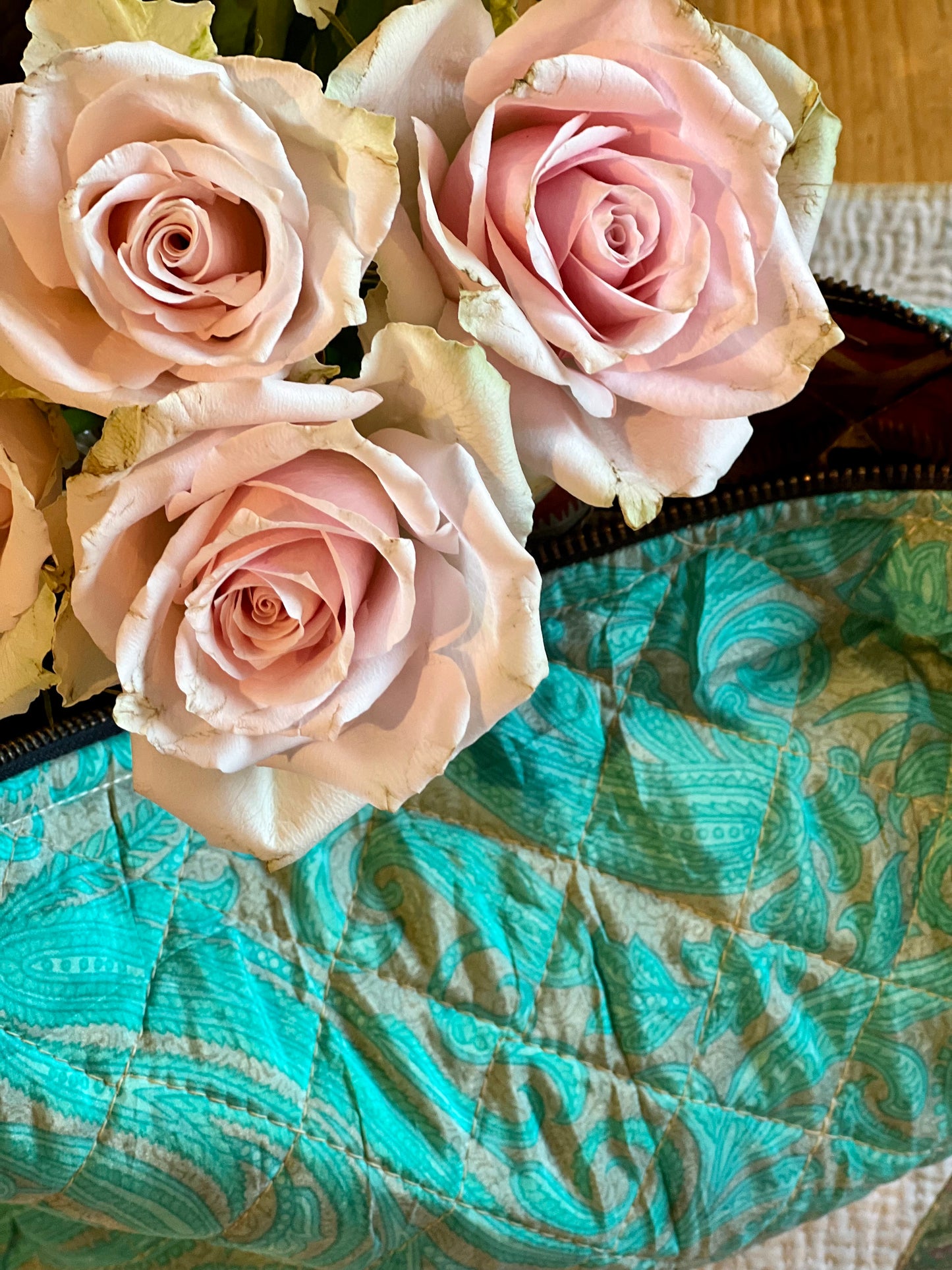 Silk Sari Make up Bags 💫Large