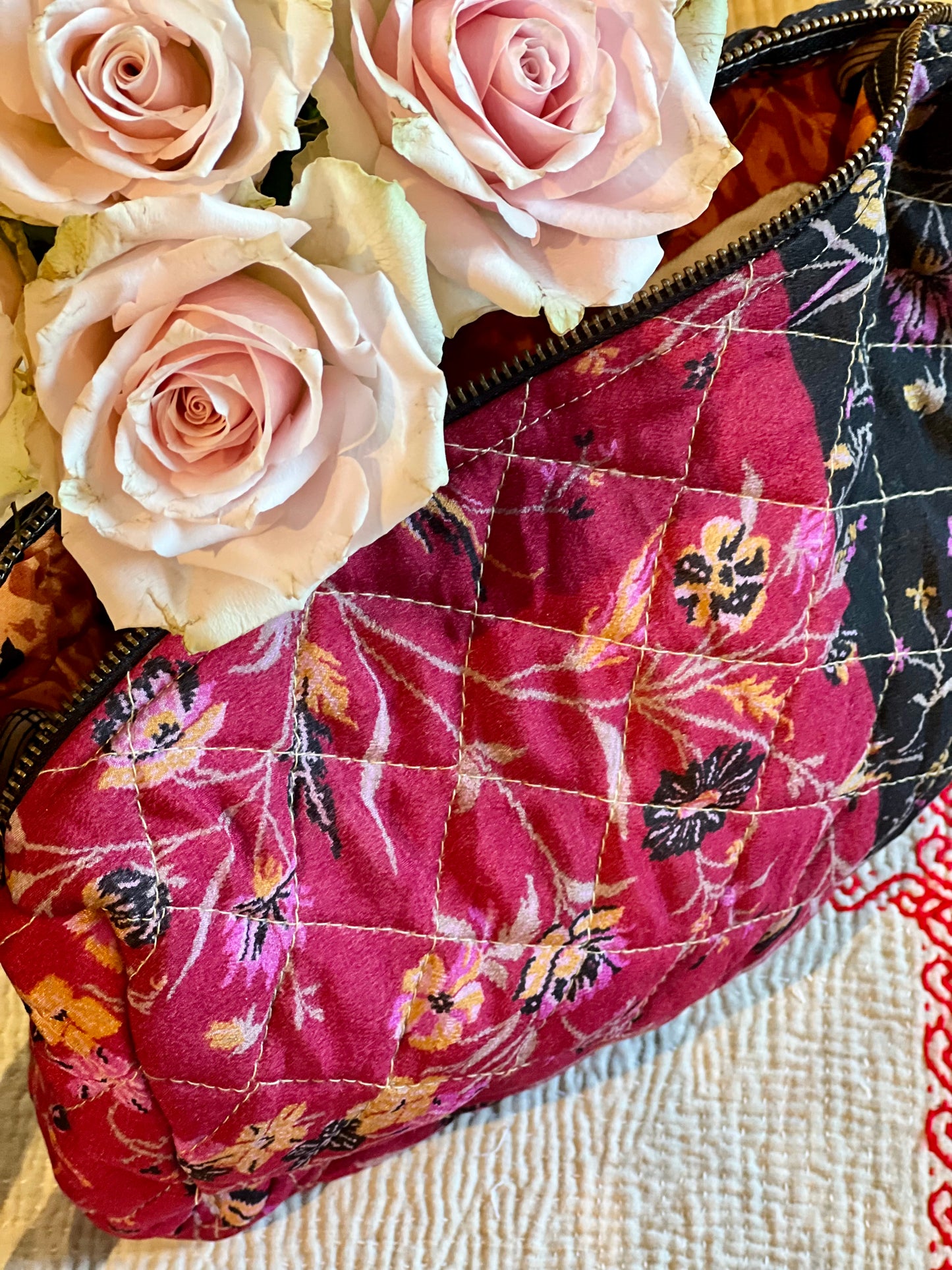 Silk Sari Make up Bags 💫Large