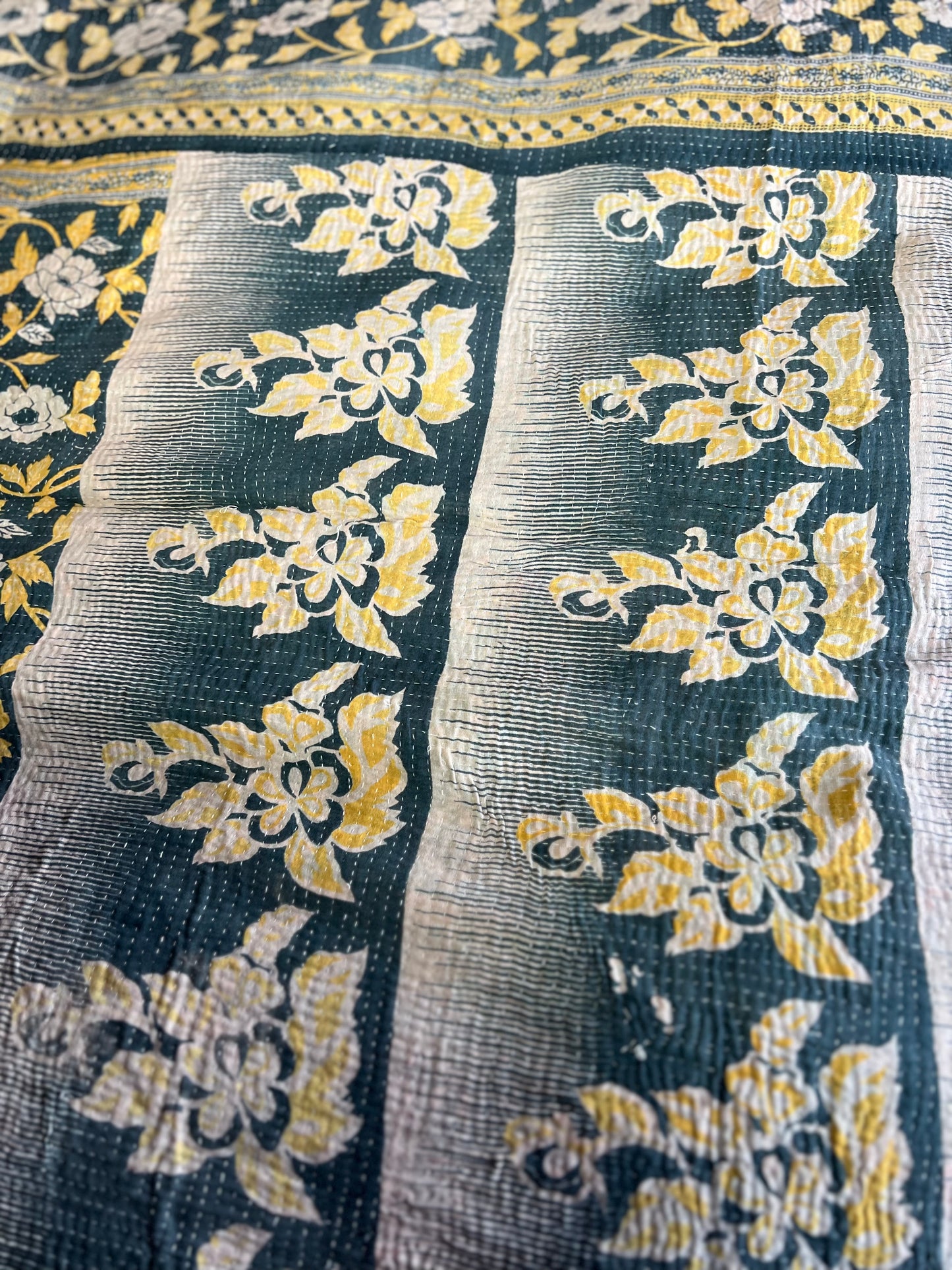 Kantha Quilt ~ Old Rose
