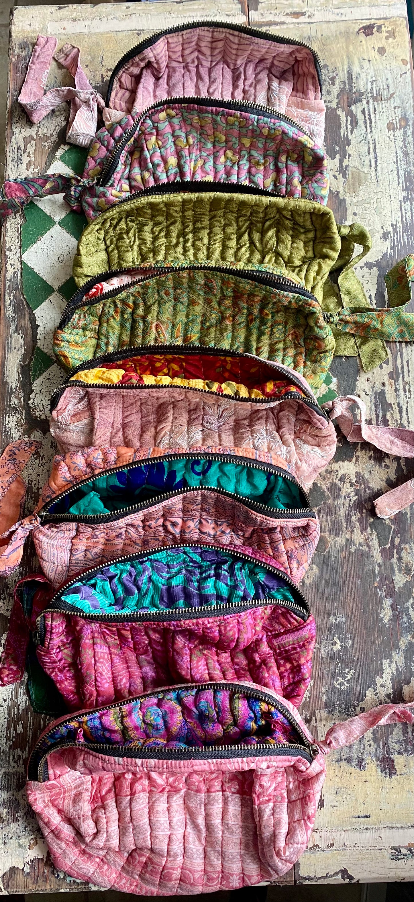 Silkie Sari Make Up Bags 💫small