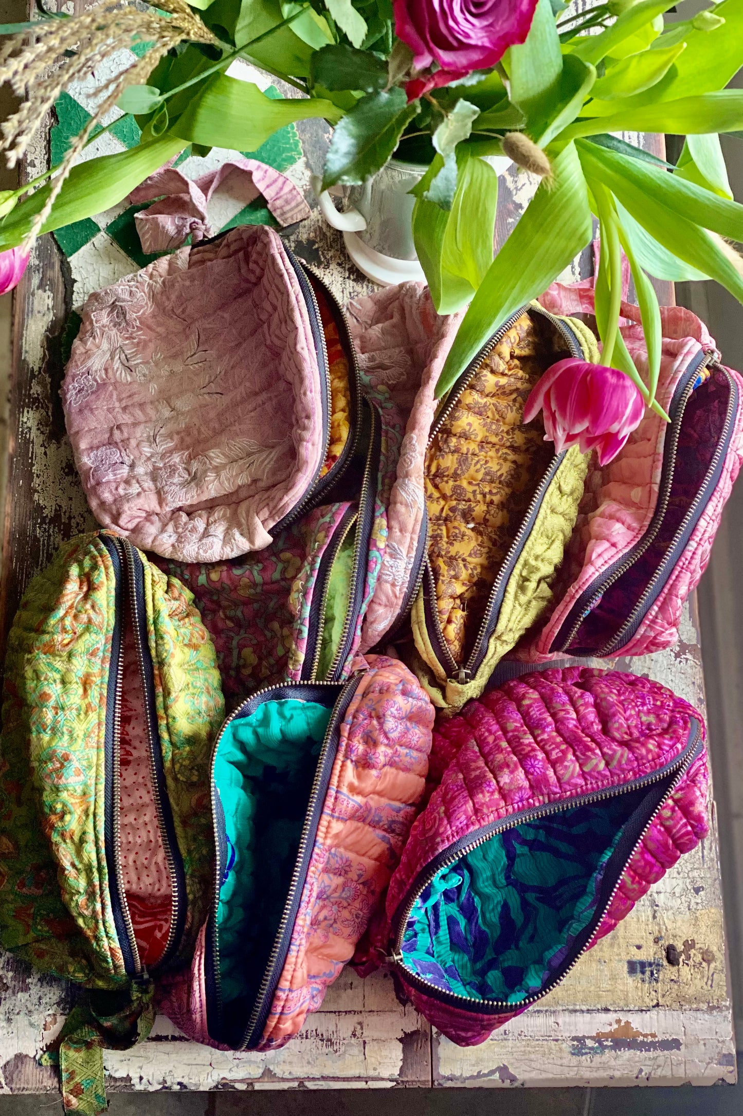 Silkie Sari Make Up Bags 💫small