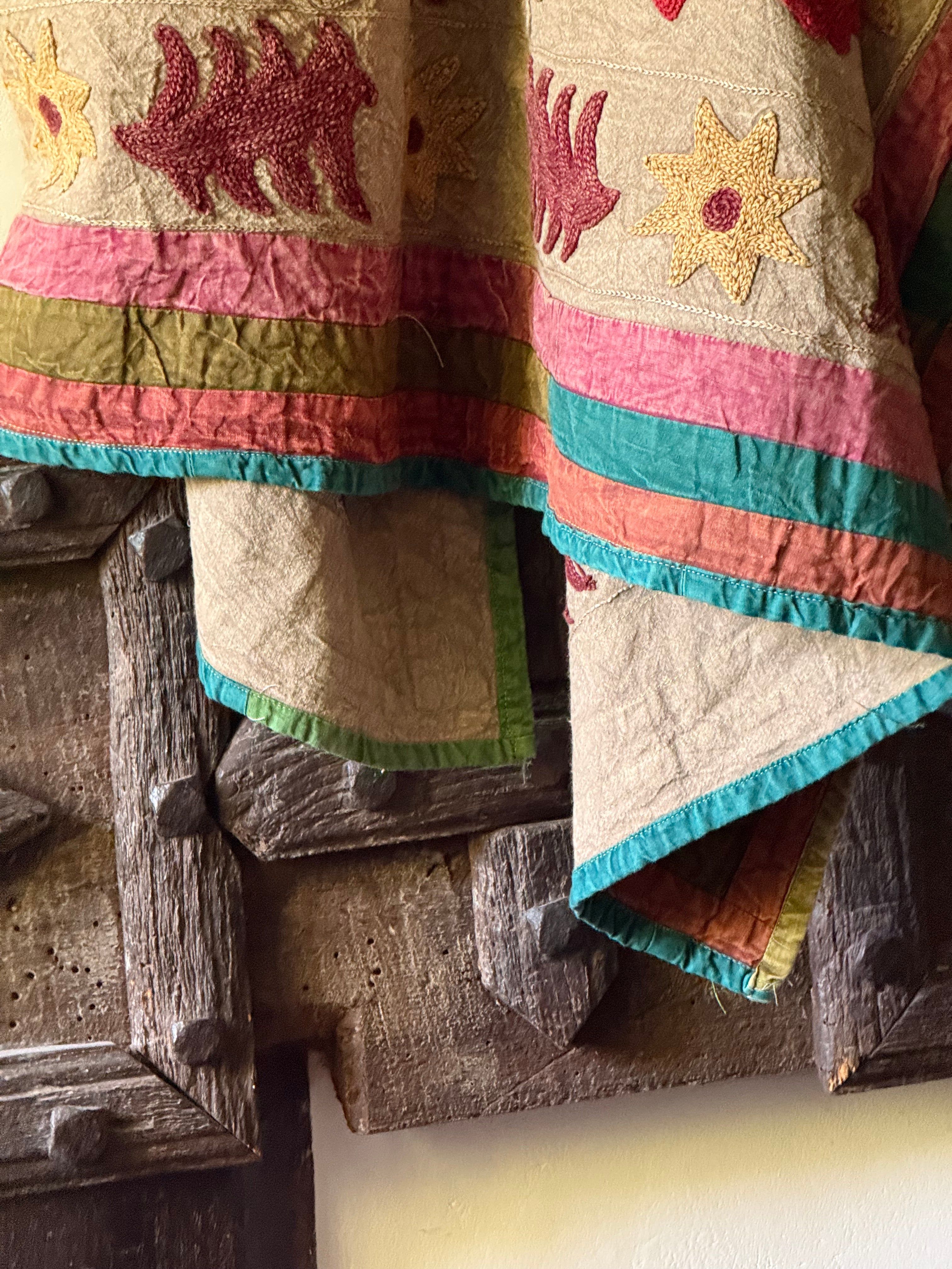Folk Suzani Quilt ~ Home