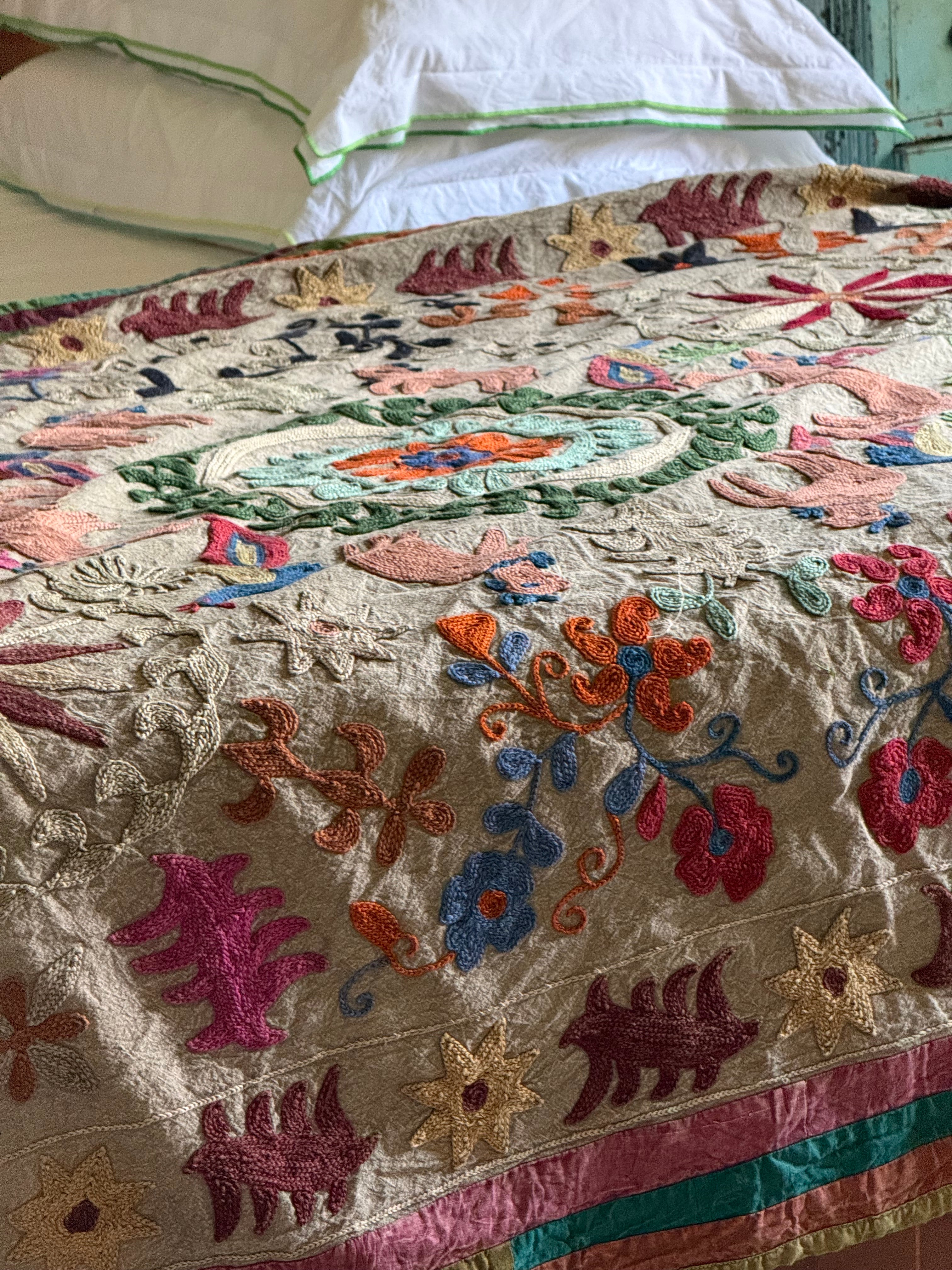 Folk Suzani Quilt ~ Home