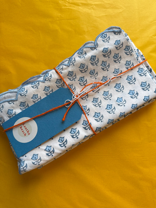 Sprig Blue Napkins ~ Table Linen